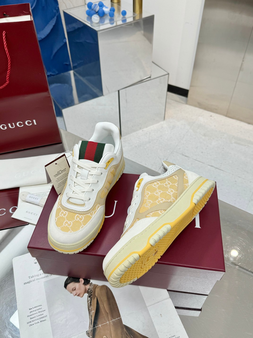 Cheap Gucci Sneakers For Women in 235874, $85 USD- [IB235874] - Replica Gucci Sneakers For Women