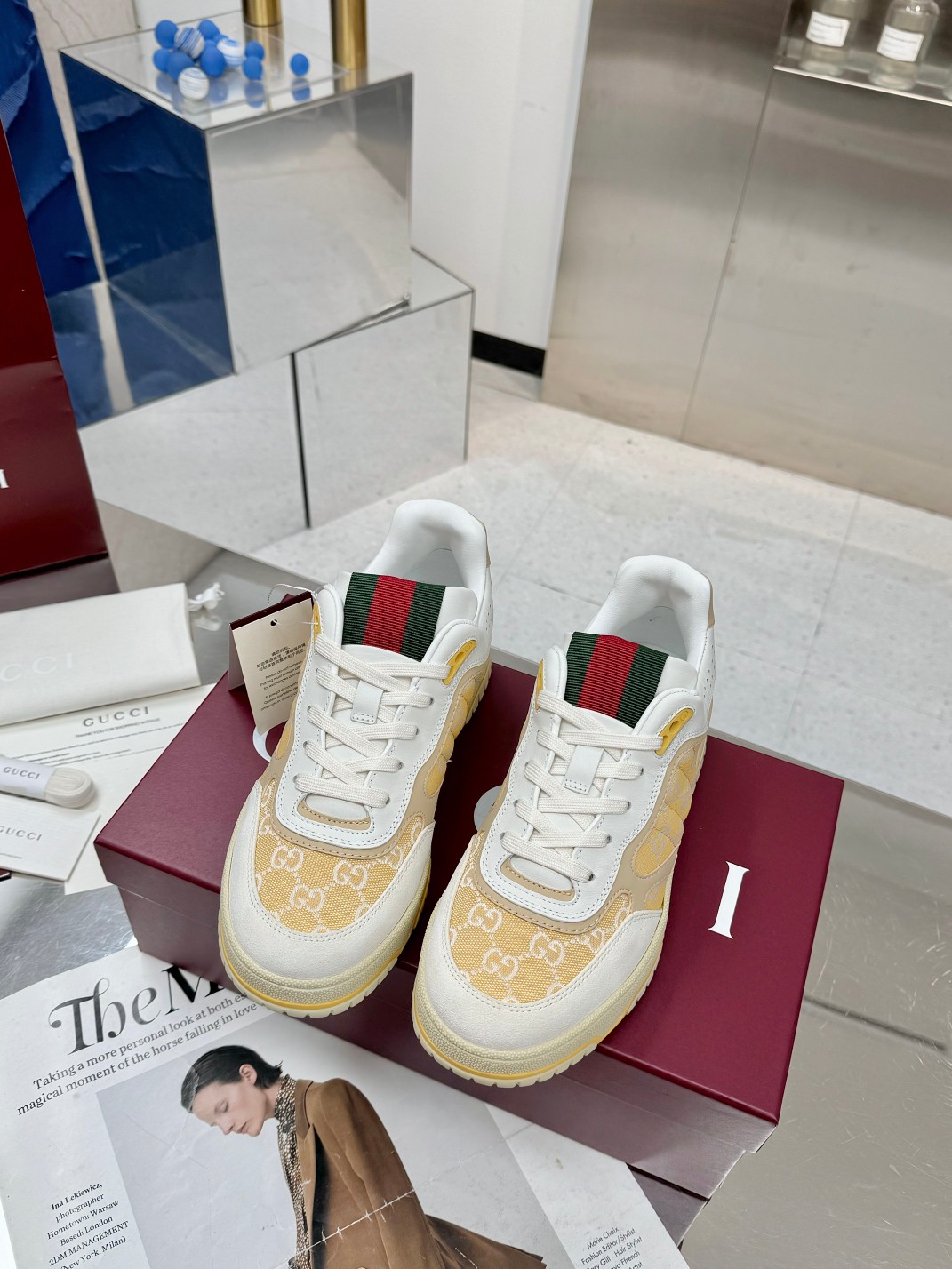 Cheap Gucci Sneakers For Women in 235874, $85 USD- [IB235874] - Replica Gucci Sneakers For Women