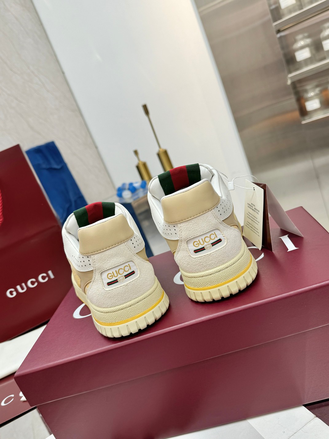 Cheap Gucci Sneakers For Women in 235874, $85 USD- [IB235874] - Replica Gucci Sneakers For Women
