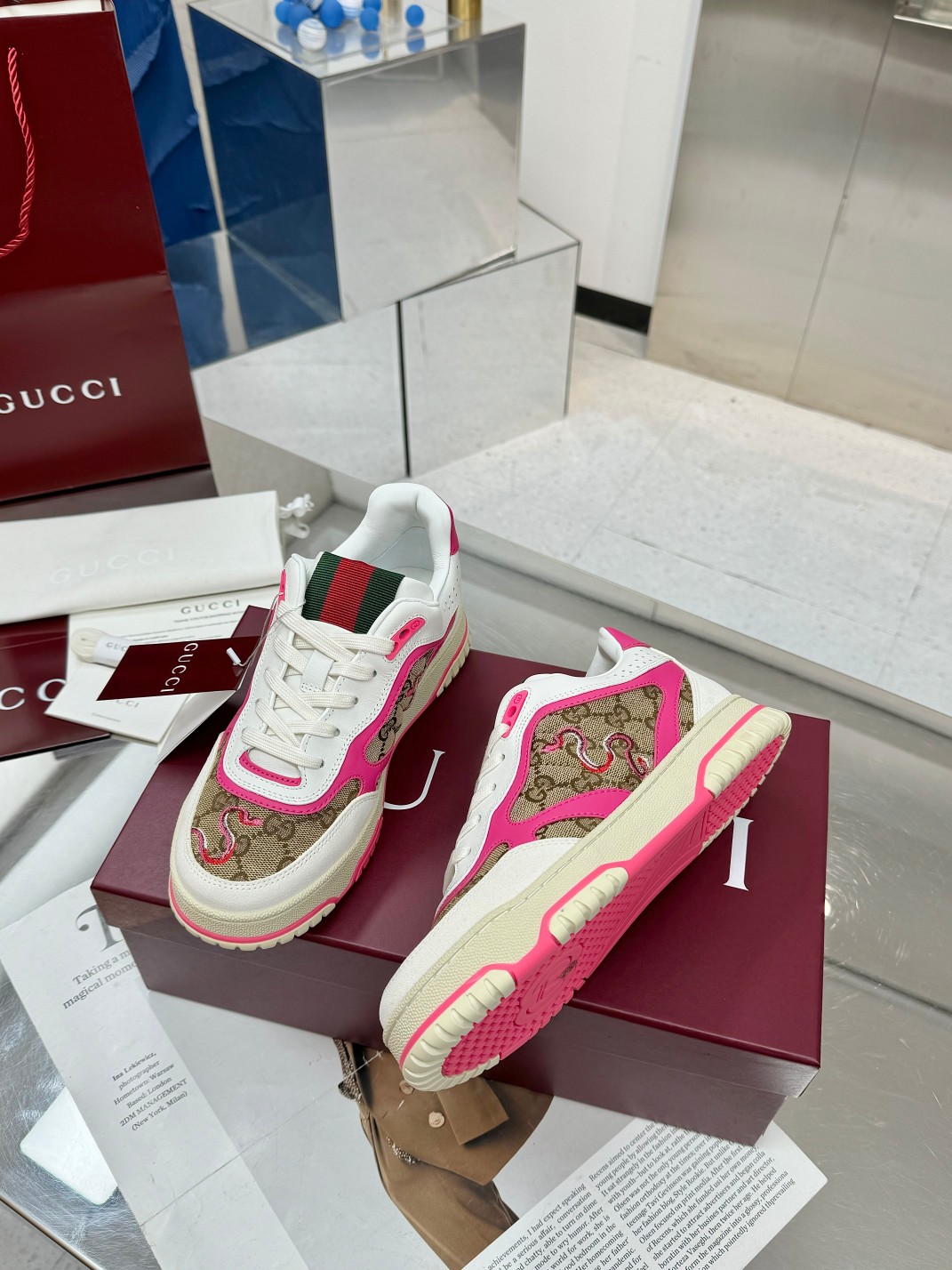 Cheap Gucci Sneakers For Women in 235875, $85 USD- [IB235875] - Replica Gucci Sneakers For Women