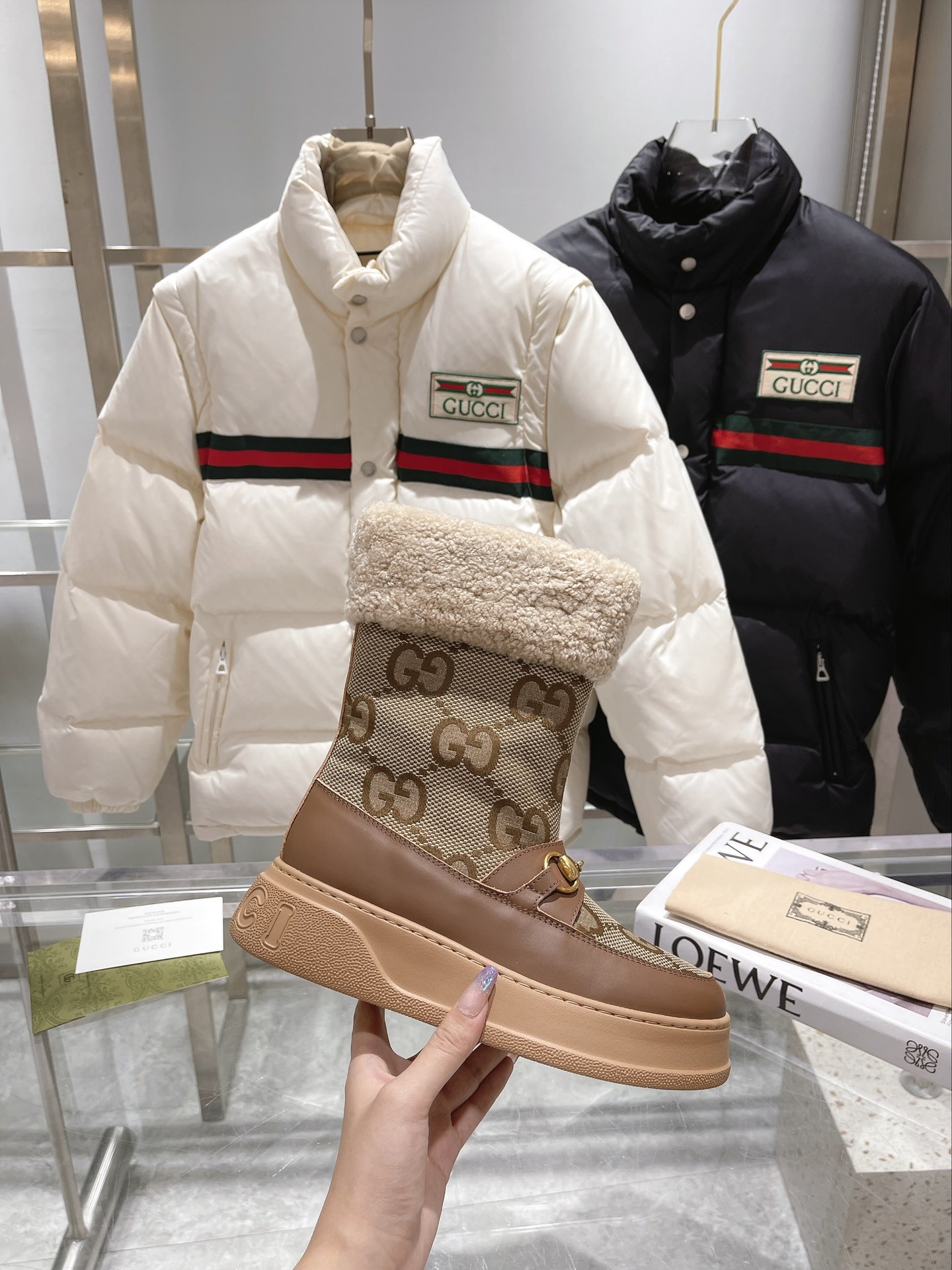 Cheap Gucci Boots For Women in 235883, $95 USD- [IB235883] - Replica Gucci Boots For Women