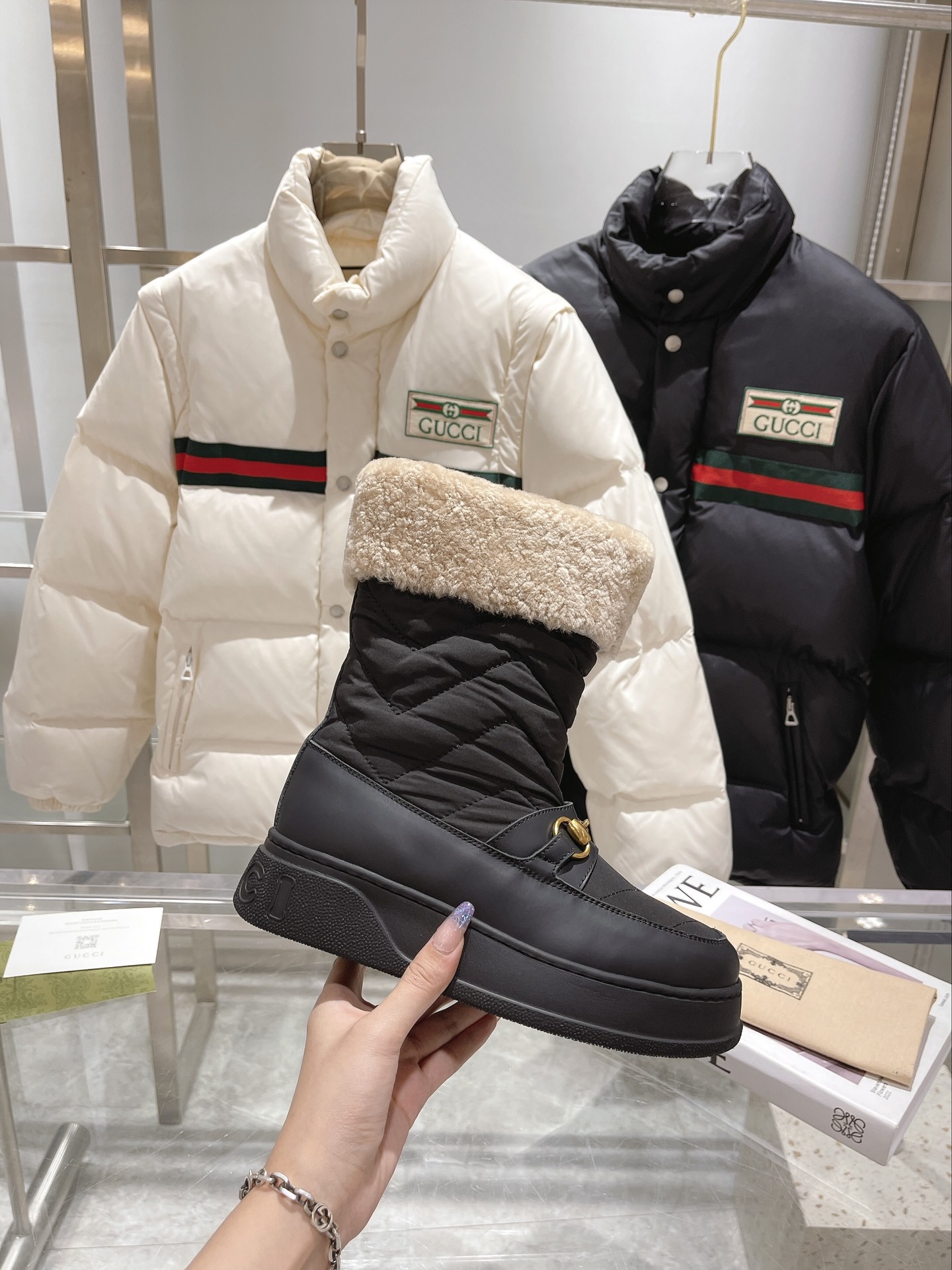Cheap Gucci Boots For Women in 235888, $95 USD- [IB235888] - Replica Gucci Boots For Women