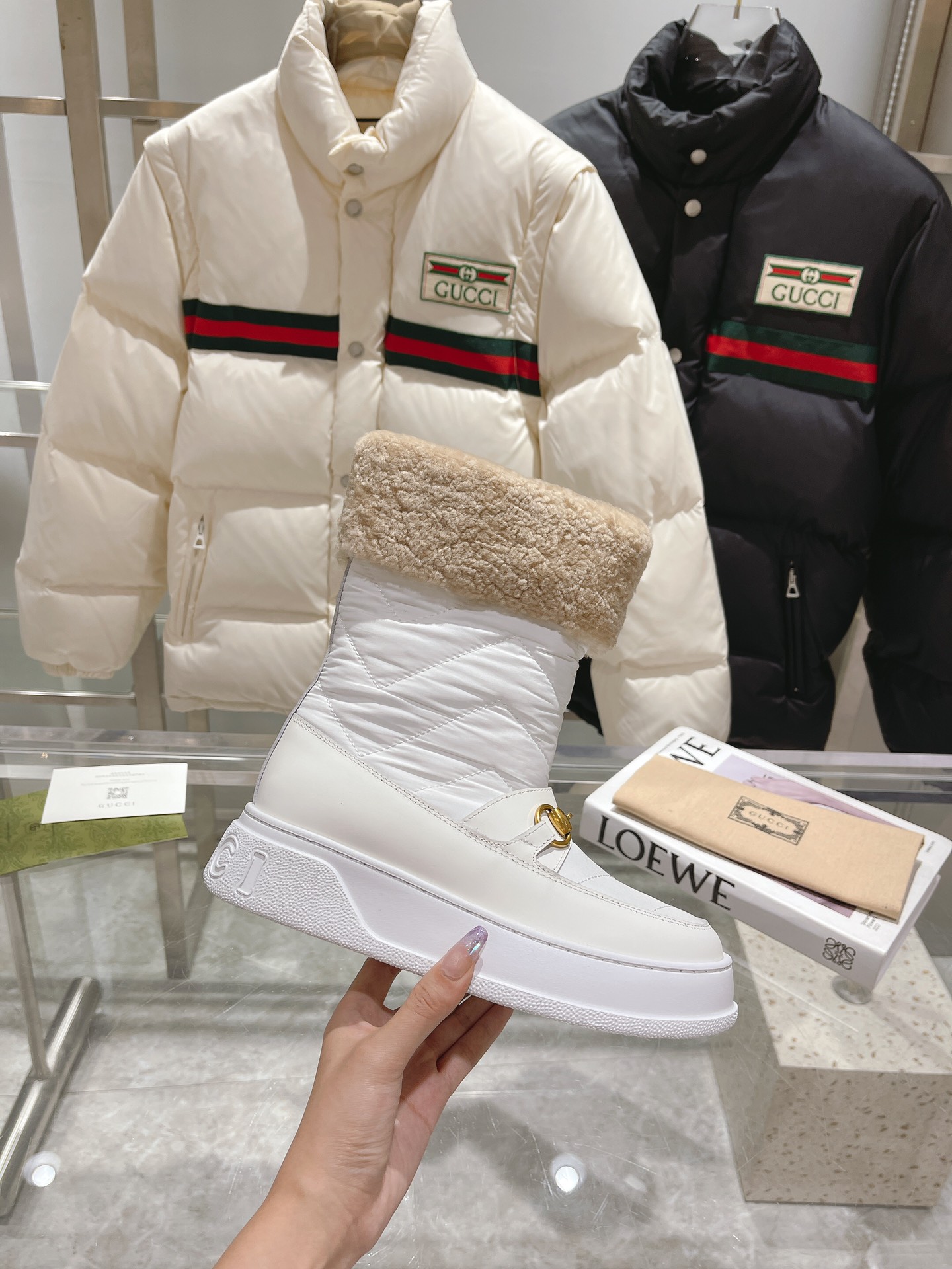 Cheap Gucci Boots For Women in 235889, $95 USD- [IB235889] - Replica Gucci Boots For Women