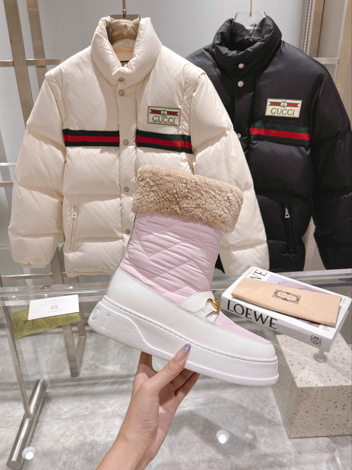 Cheap Gucci Boots For Women in 235890, $95 USD- [IB235890] - Replica Gucci Boots For Women