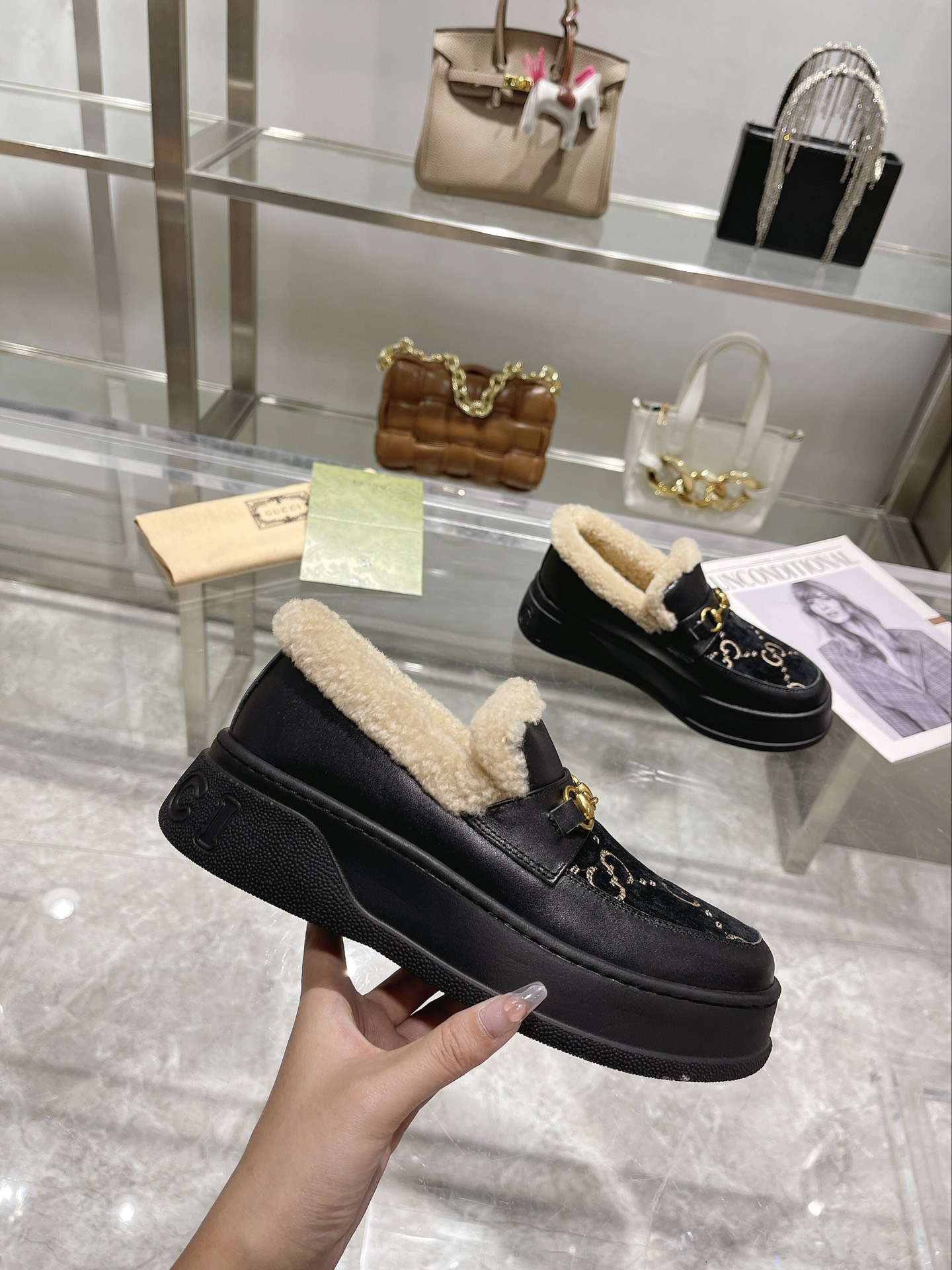 Cheap Gucci Boots For Women in 235891, $90 USD- [IB235891] - Replica Gucci Boots For Women