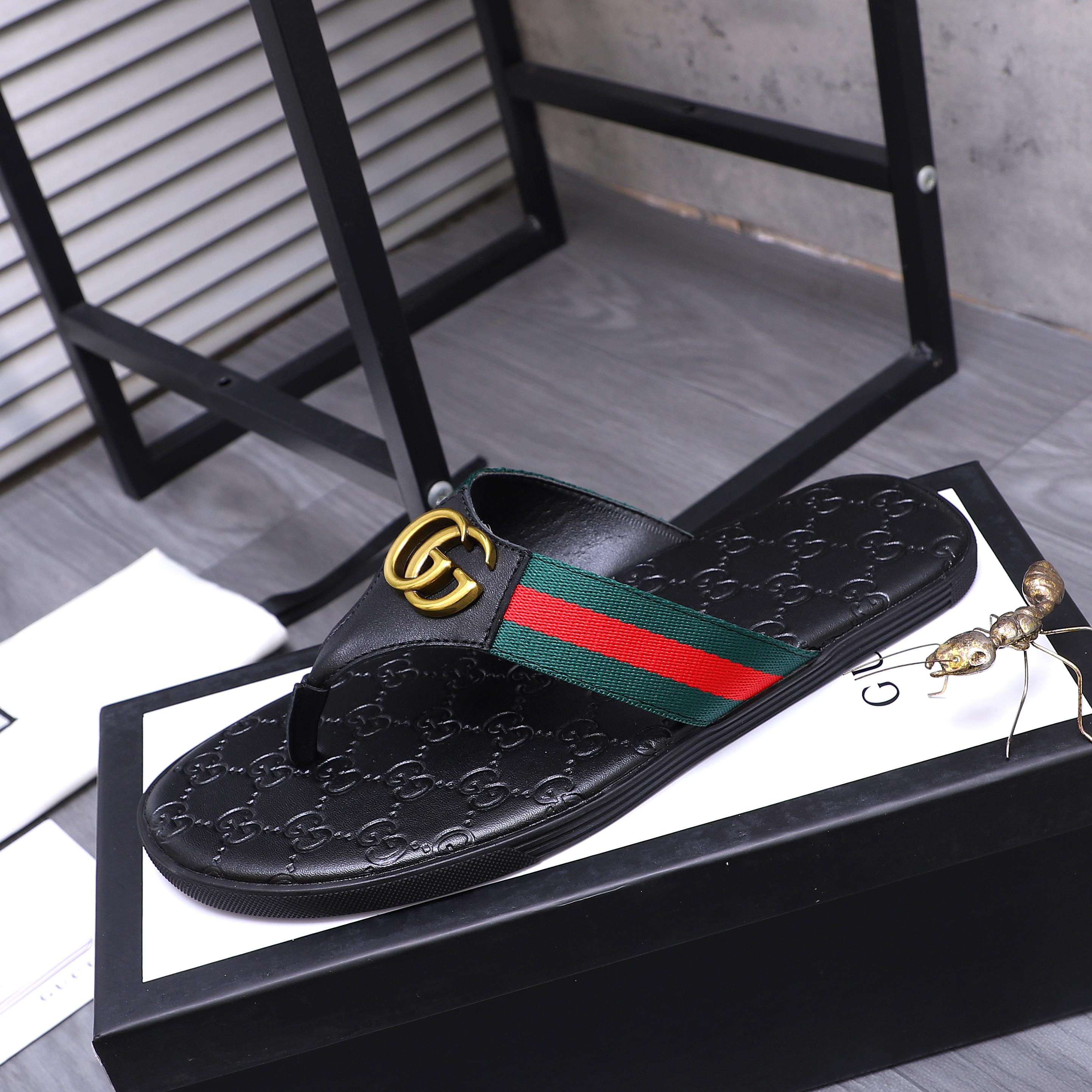 Cheap Gucci Slippers For Men in 235942, $40 USD- [IB235942] - Replica Gucci Slippers For Men