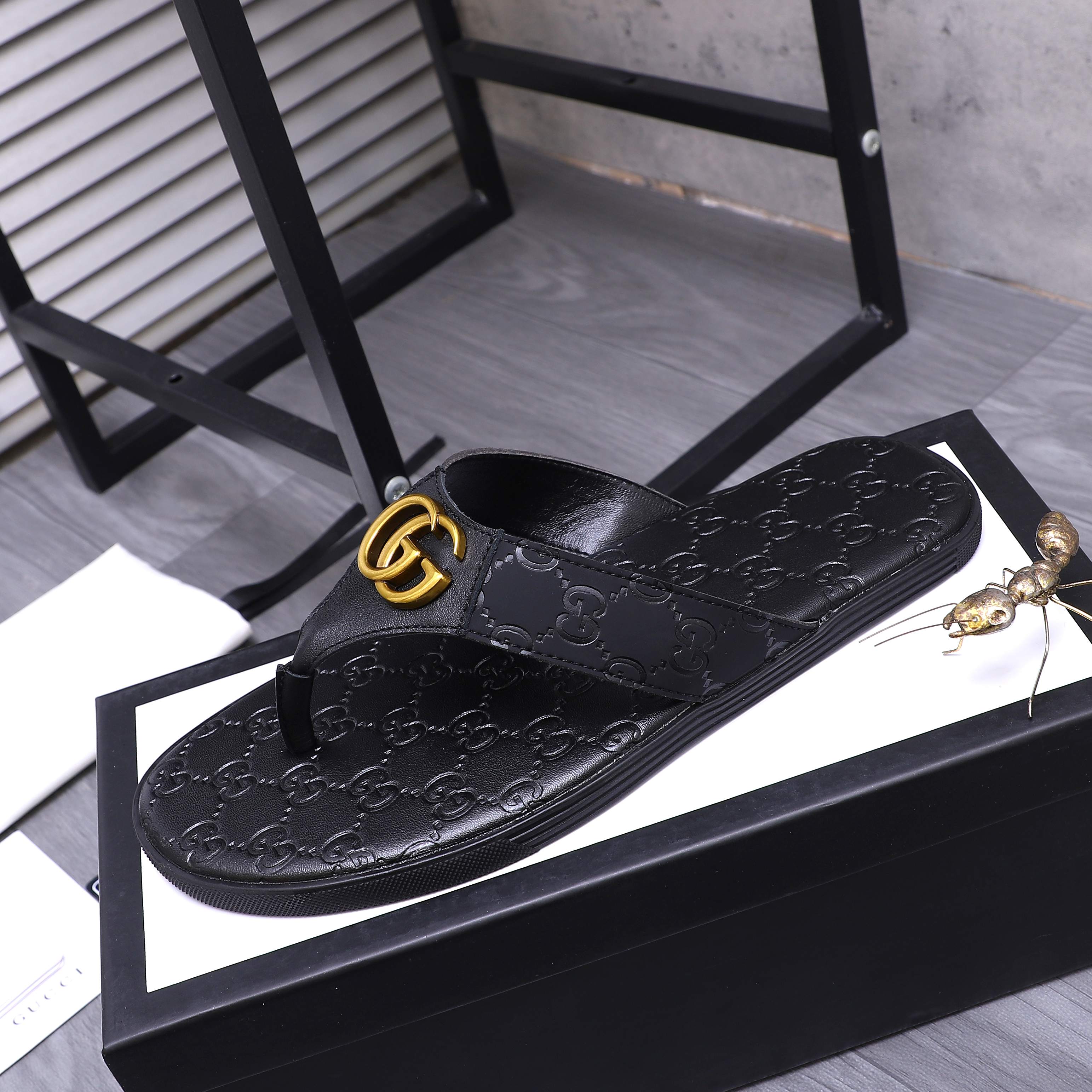 Cheap Gucci Slippers For Men in 235943, $40 USD- [IB235943] - Replica Gucci Slippers For Men