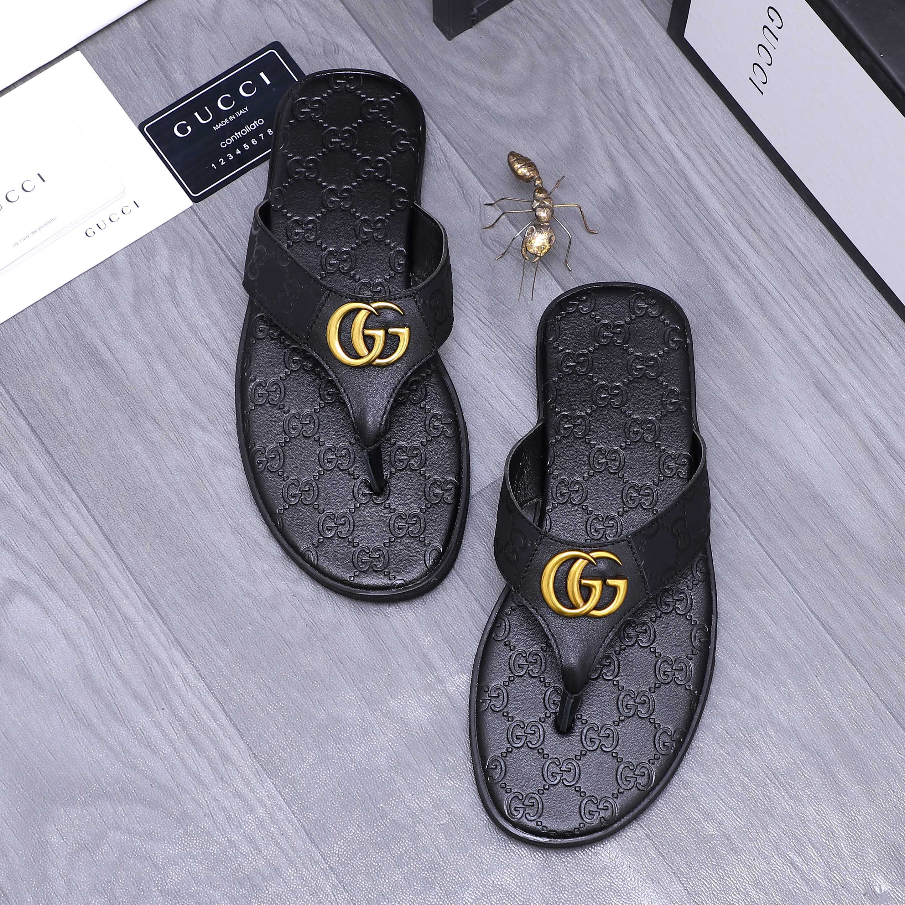 Cheap Gucci Slippers For Men in 235943, $40 USD- [IB235943] - Replica Gucci Slippers For Men