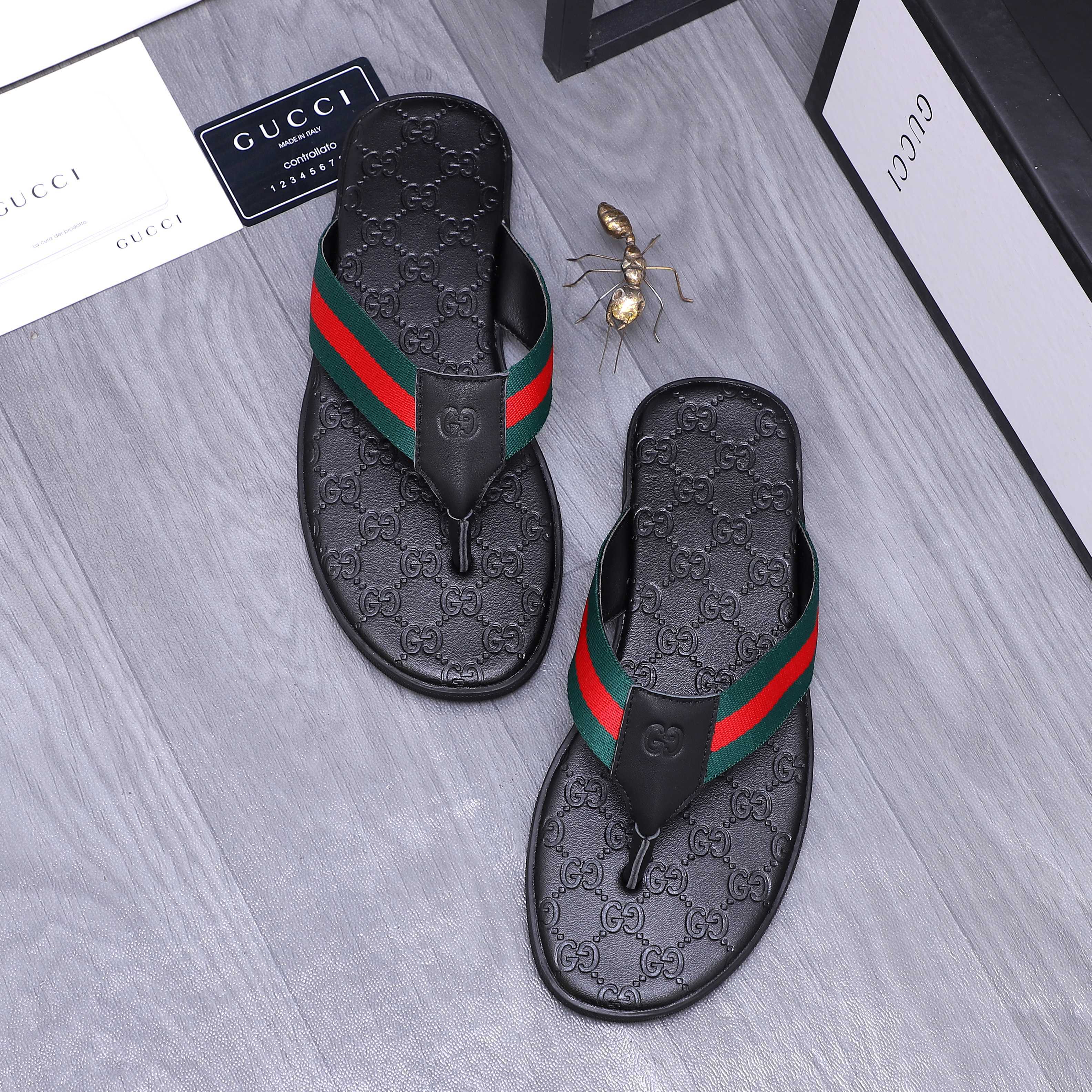 Cheap Gucci Slippers For Men in 235944, $40 USD- [IB235944] - Replica Gucci Slippers For Men