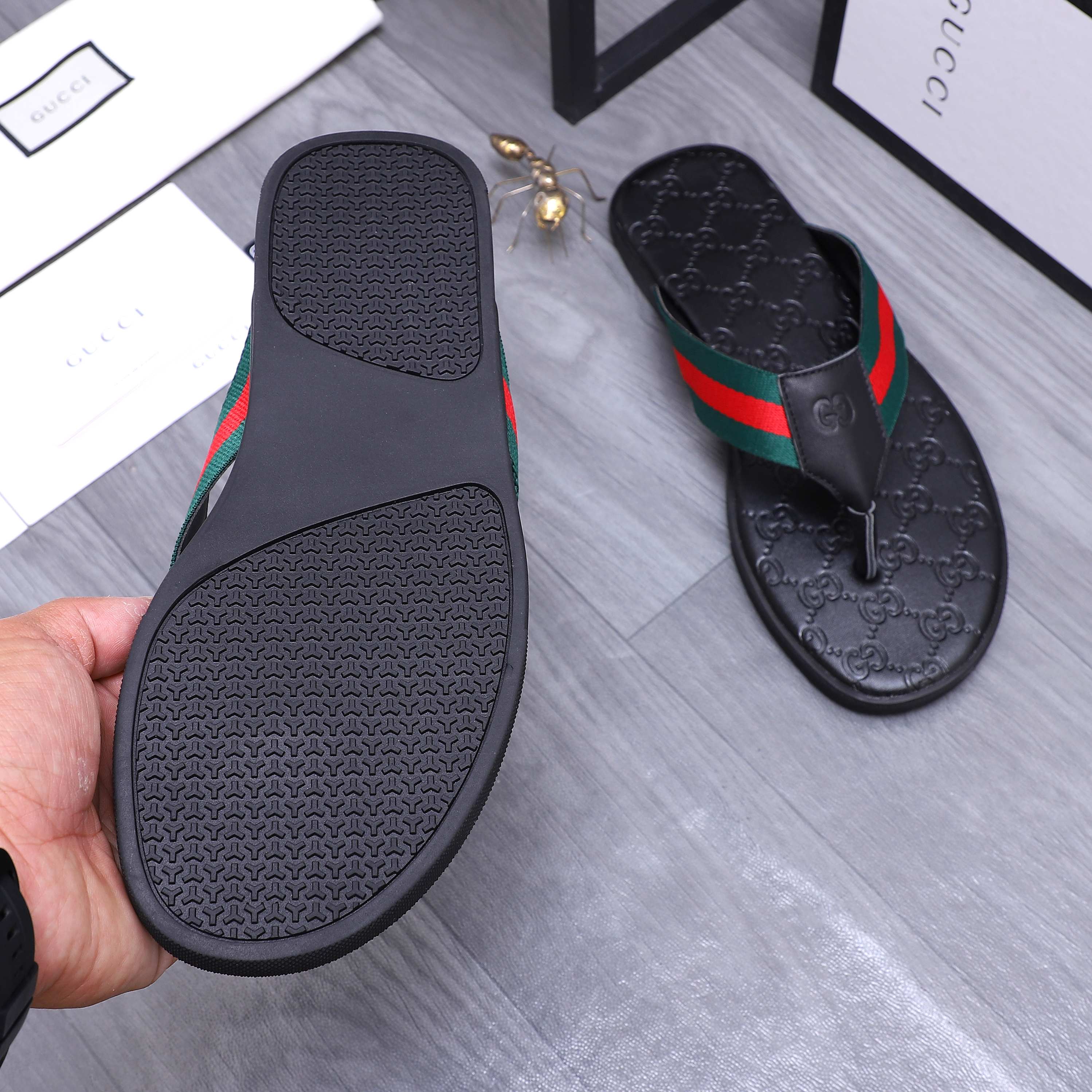 Cheap Gucci Slippers For Men in 235944, $40 USD- [IB235944] - Replica Gucci Slippers For Men
