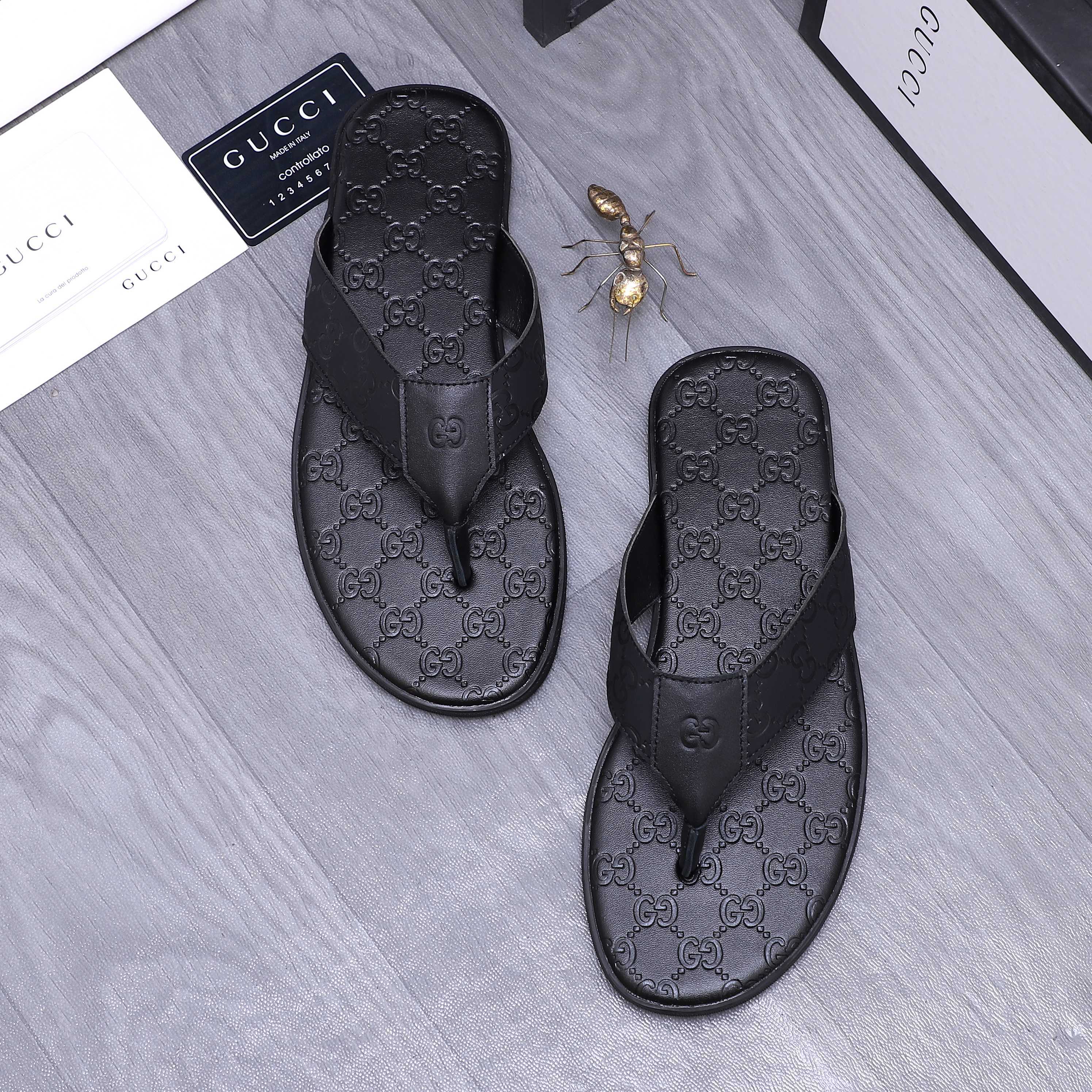 Cheap Gucci Slippers For Men in 235945, $40 USD- [IB235945] - Replica Gucci Slippers For Men