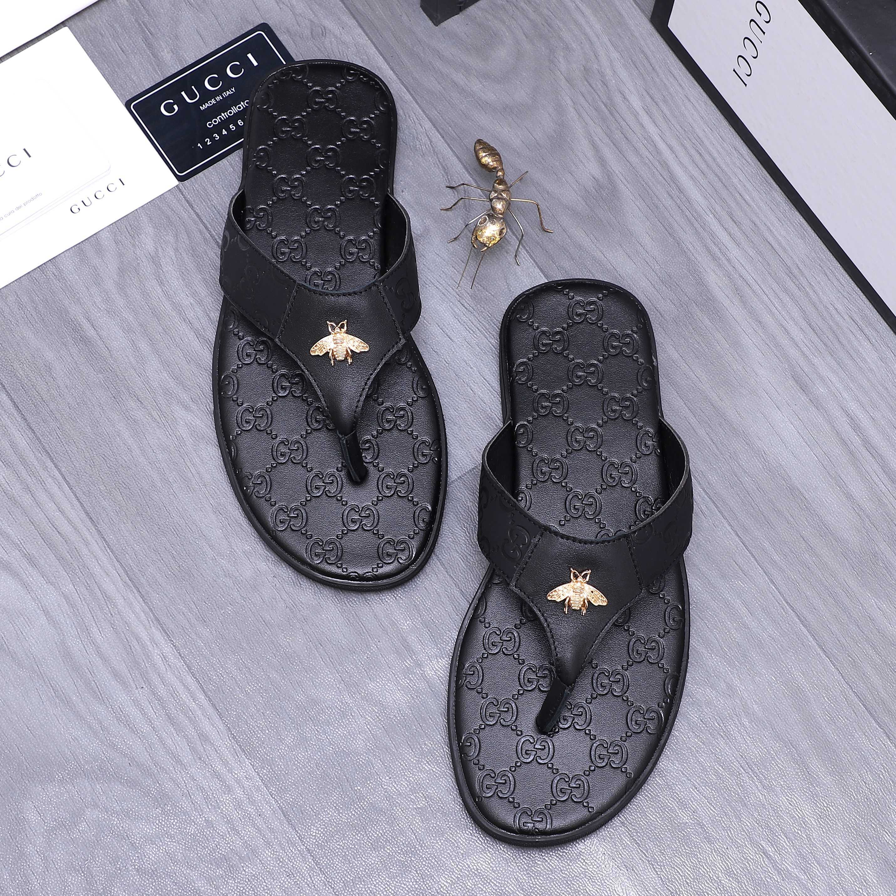 Cheap Gucci Slippers For Men in 235946, $40 USD- [IB235946] - Replica Gucci Slippers For Men