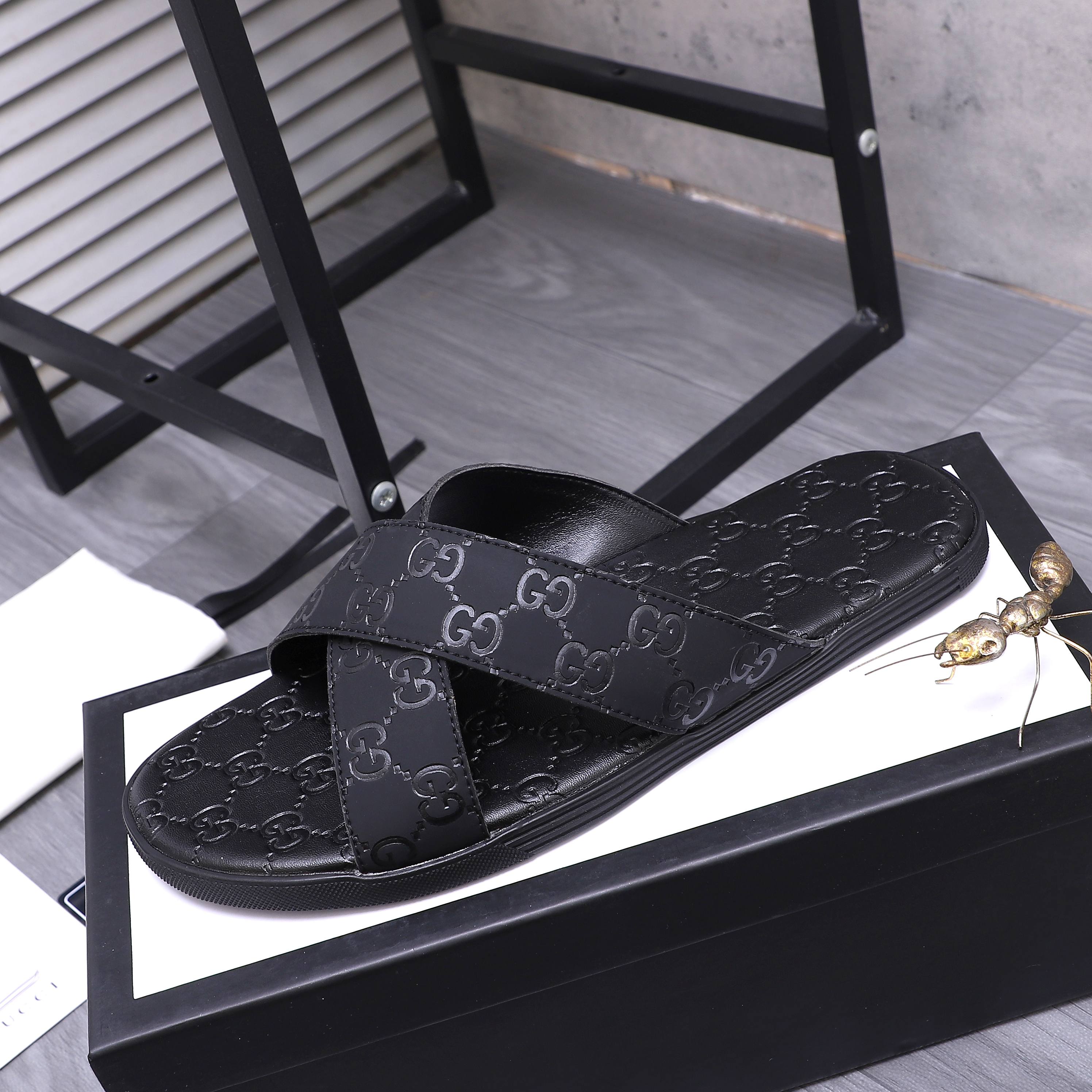 Cheap Gucci Slippers For Men in 235948, $40 USD- [IB235948] - Replica Gucci Slippers For Men