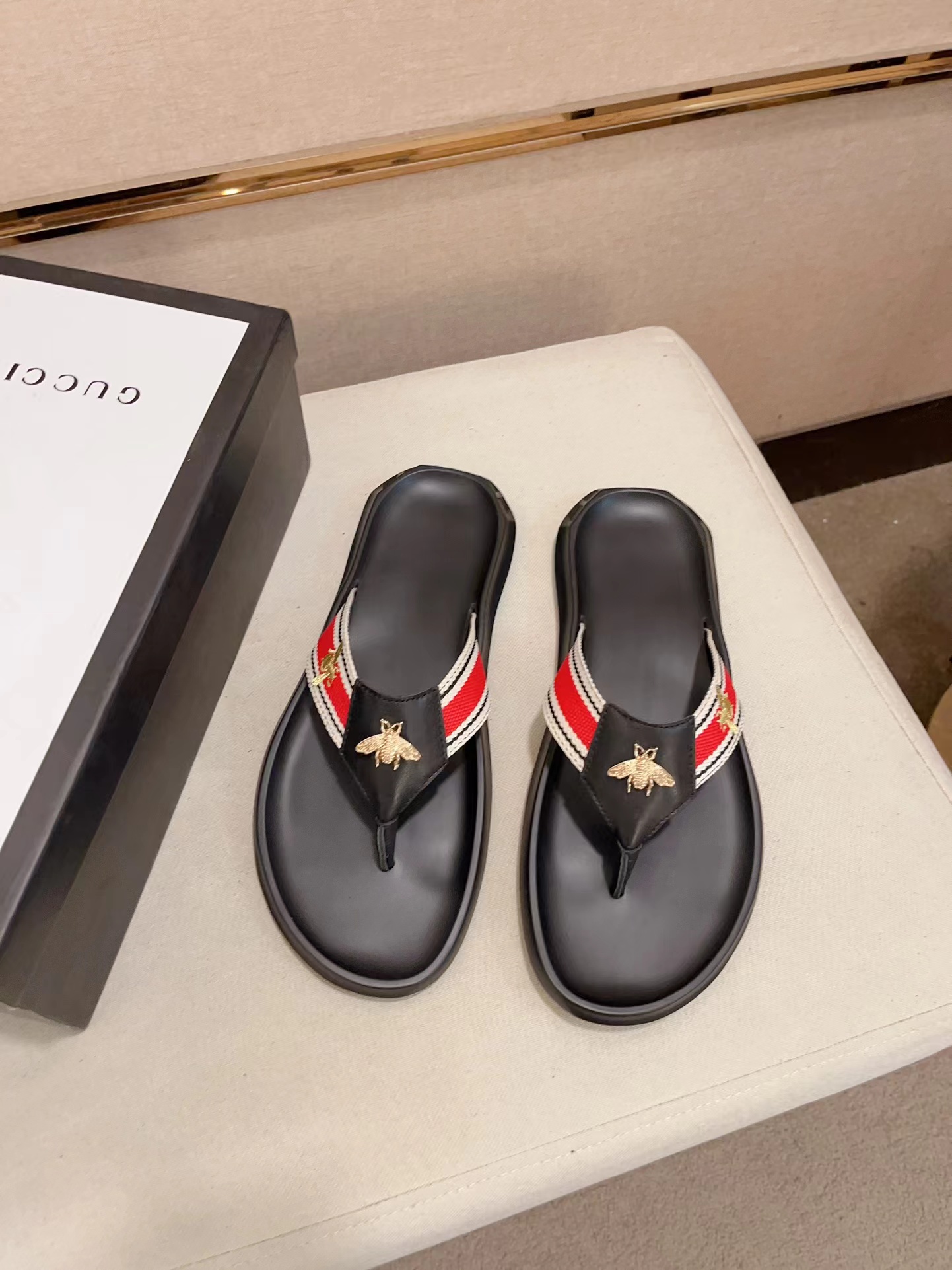 Cheap Gucci Slippers For Men in 235957, $40 USD- [IB235957] - Replica Gucci Slippers For Men