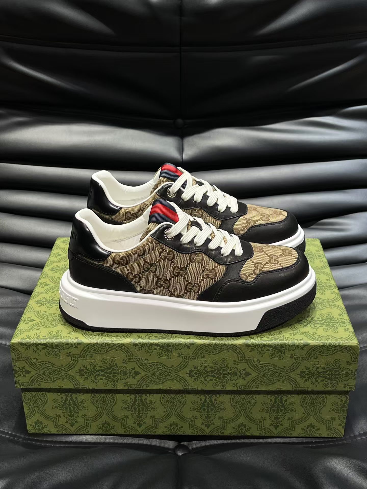 Cheap Gucci Casual Shoes For Men in 235964, $80 USD- [IB235964] - Replica Gucci Casual Shoes For Men