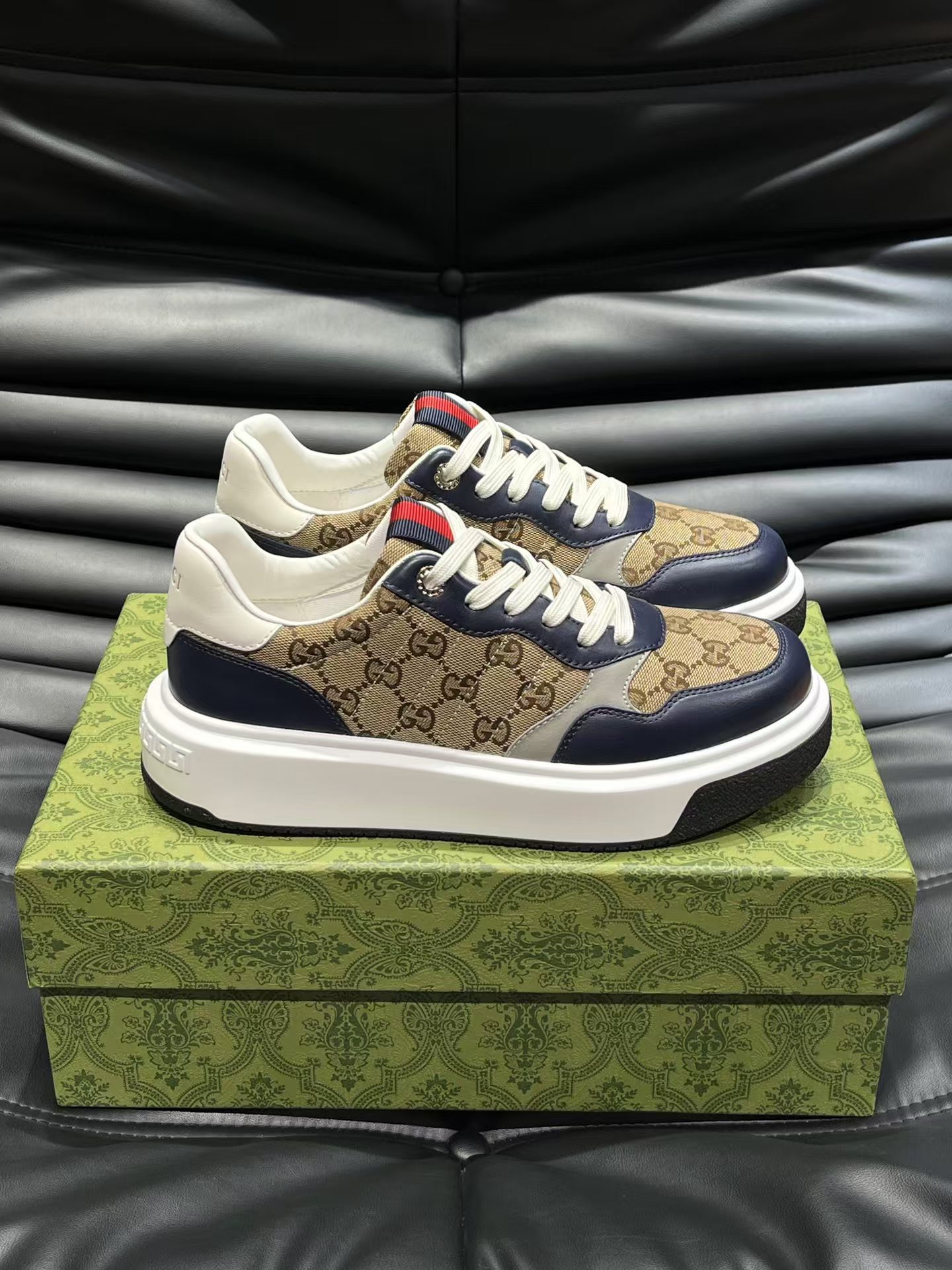 Cheap Gucci Casual Shoes For Men in 235965, $80 USD- [IB235965] - Replica Gucci Casual Shoes For Men
