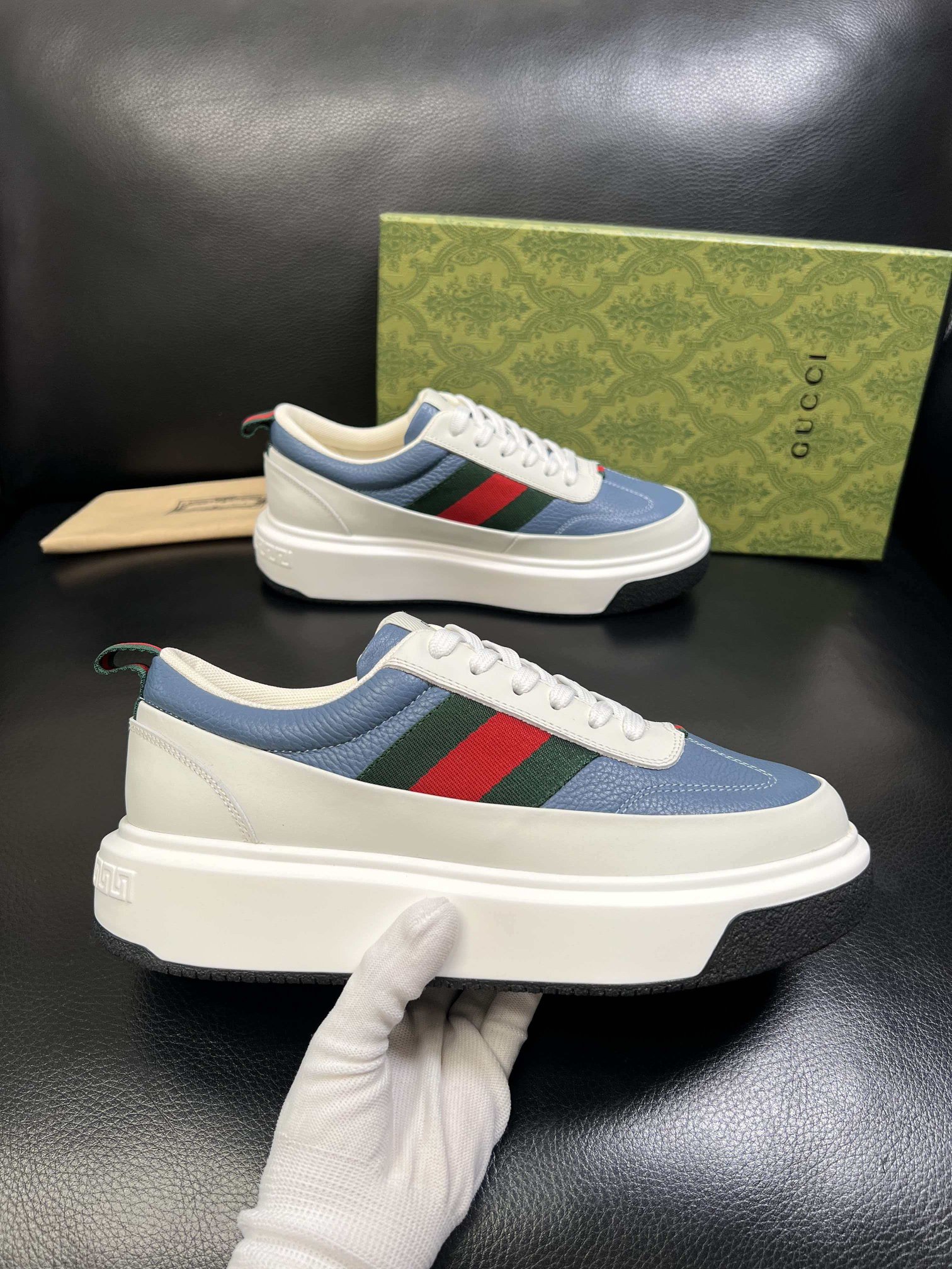 Cheap Gucci Casual Shoes For Men in 235974, $80 USD- [IB235974] - Replica Gucci Casual Shoes For Men