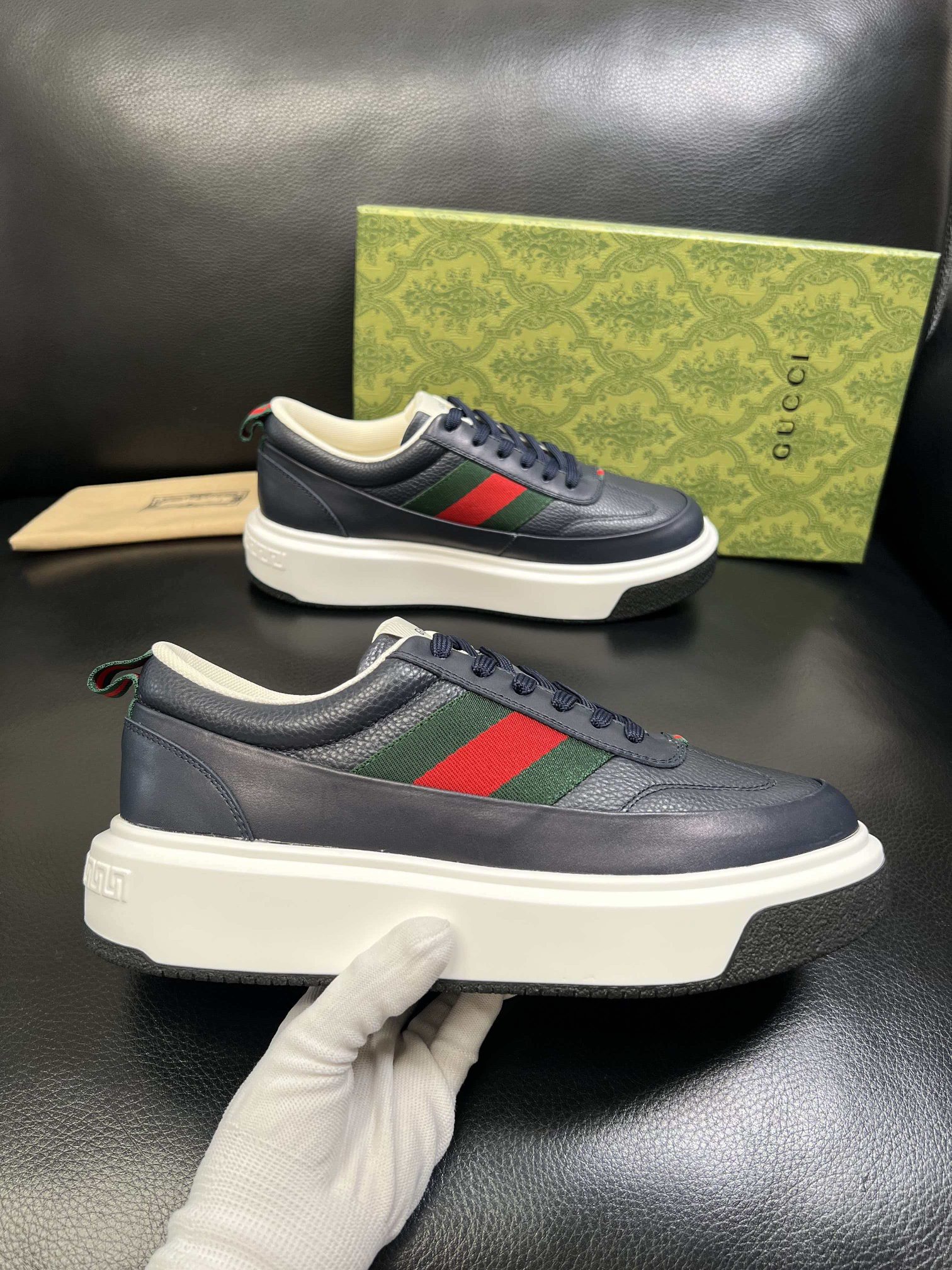 Cheap Gucci Casual Shoes For Men in 235975, $80 USD- [IB235975] - Replica Gucci Casual Shoes For Men