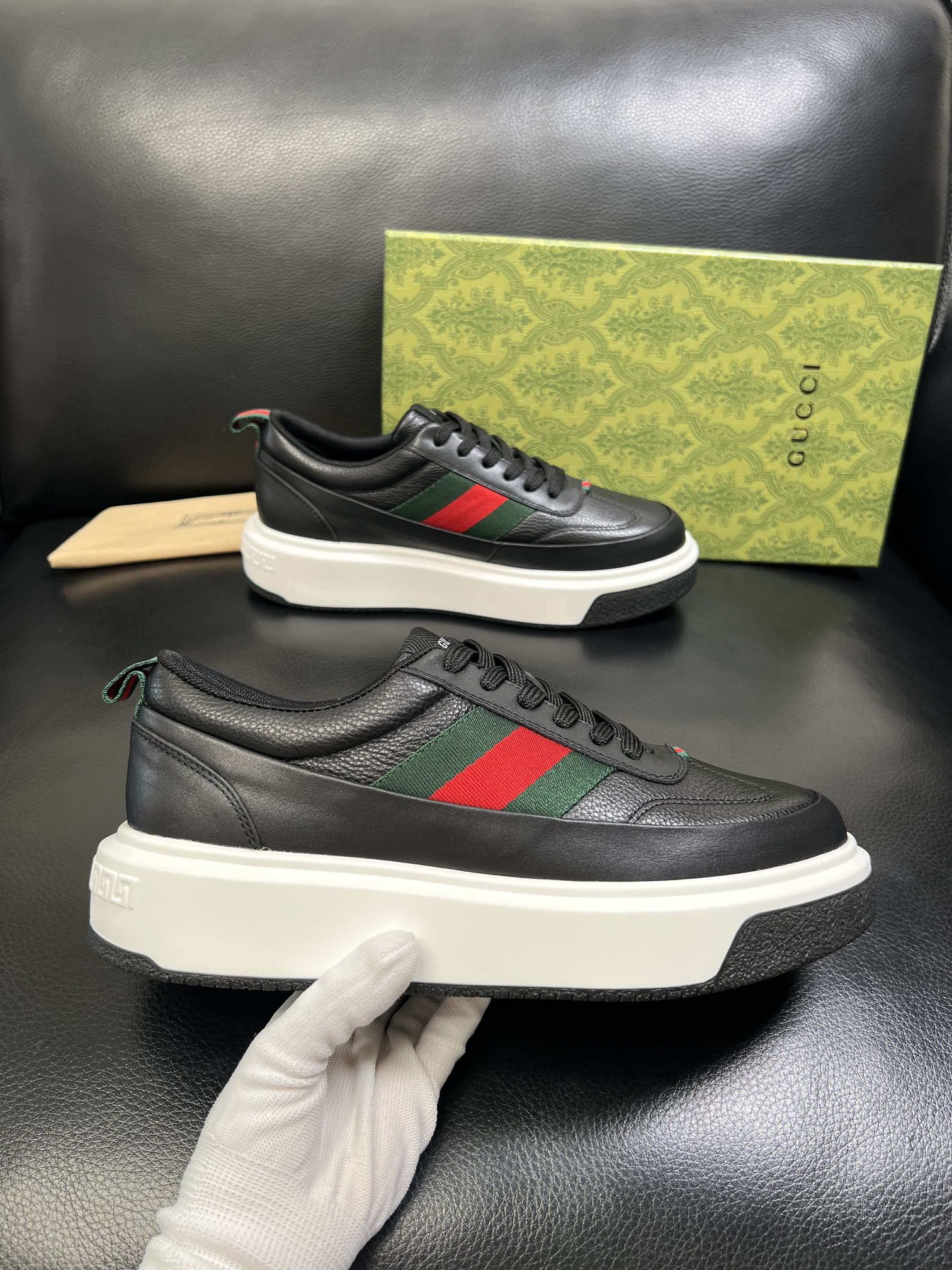 Cheap Gucci Casual Shoes For Men in 235977, $80 USD- [IB235977] - Replica Gucci Casual Shoes For Men