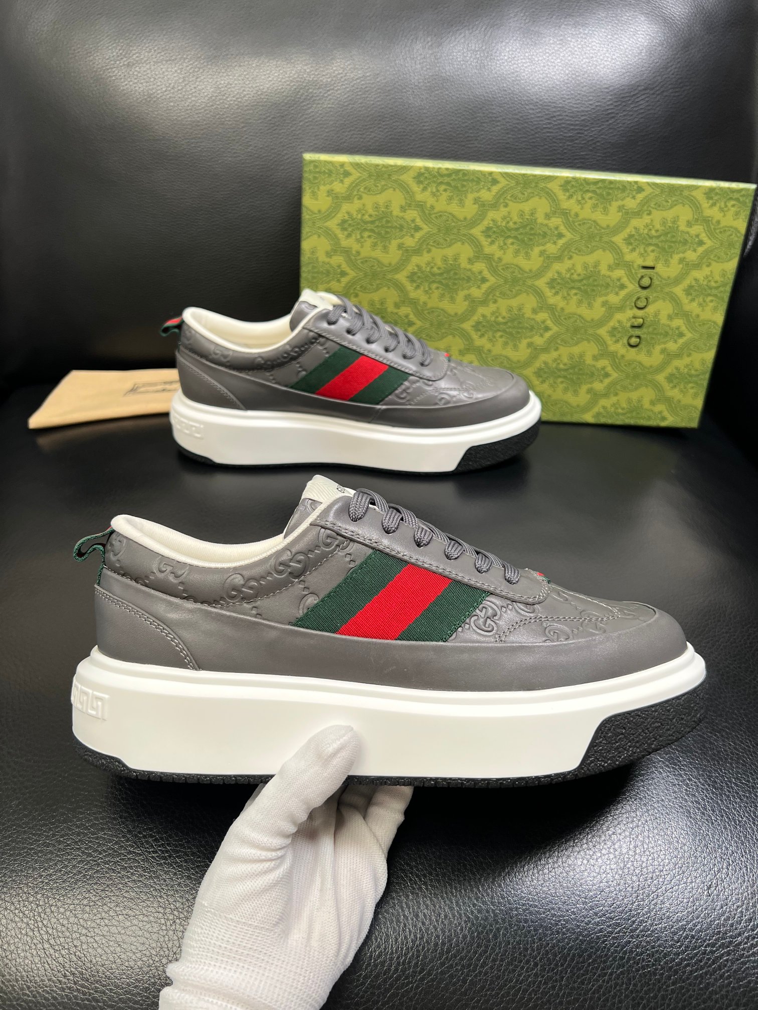 Cheap Gucci Casual Shoes For Men in 235980, $80 USD- [IB235980] - Replica Gucci Casual Shoes For Men