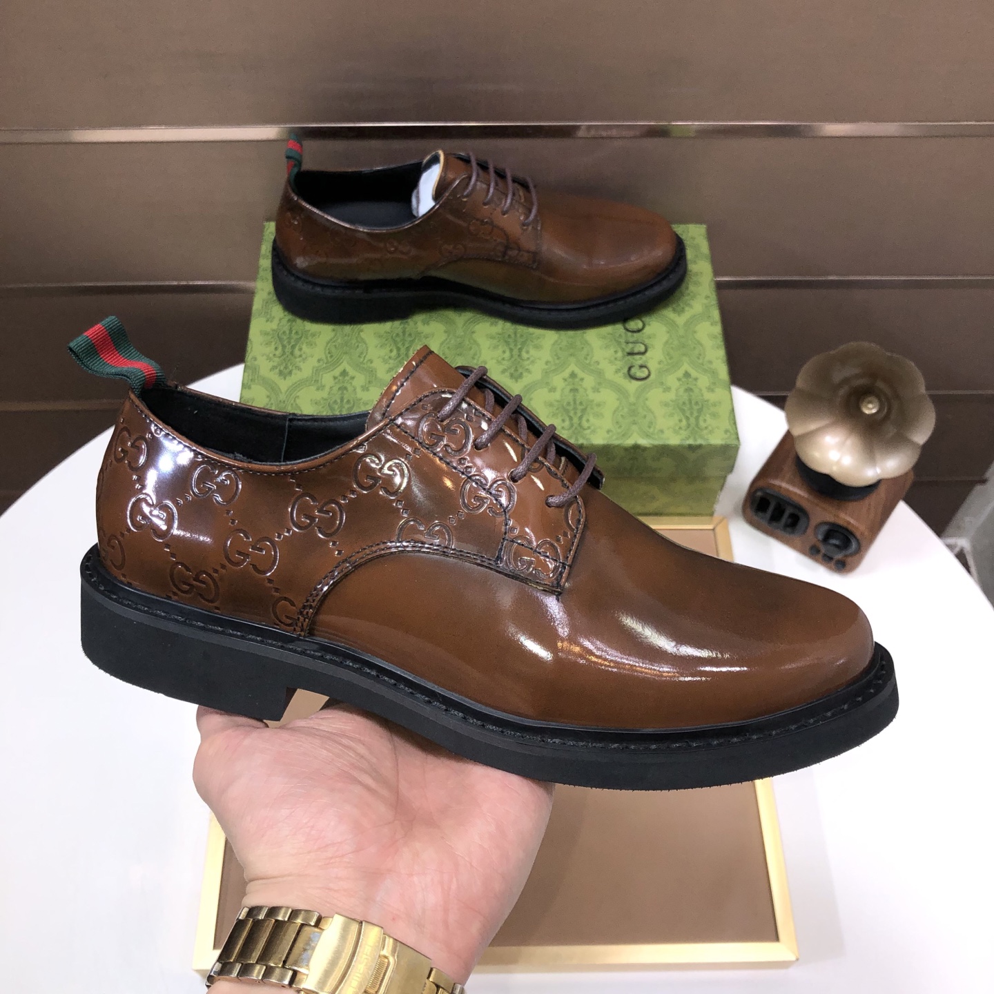 Cheap Gucci Dress Shoes For Men in 235985, $100 USD- [IB235985] - Replica Gucci Dress Shoes For Men