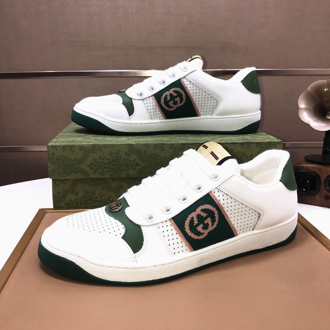 Cheap Gucci Casual Shoes For Men in 235996, $80 USD- [IB235996] - Replica Gucci Casual Shoes For Men