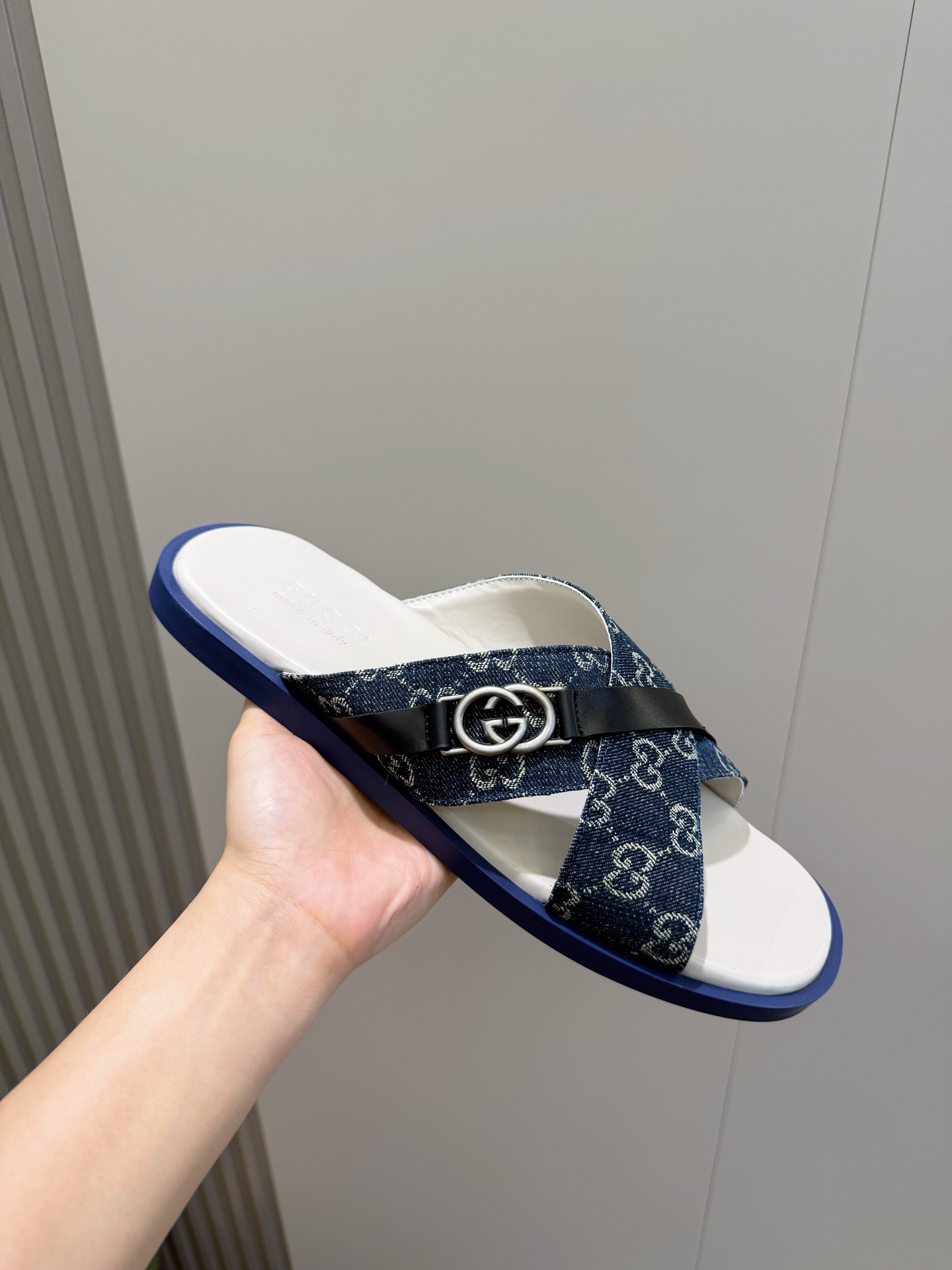 Cheap Gucci Slippers For Men in 236046, $55 USD- [IB236046] - Replica Gucci Slippers For Men