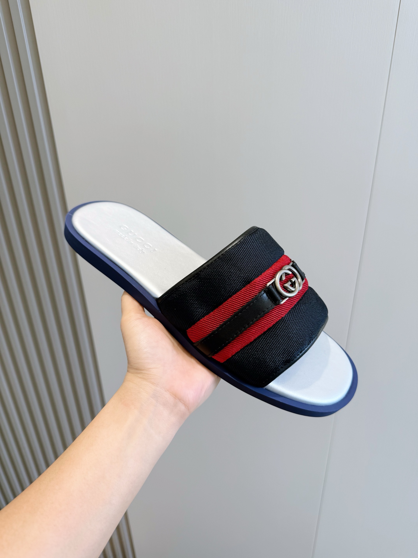 Cheap Gucci Slippers For Men in 236054, $55 USD- [IB236054] - Replica Gucci Slippers For Men