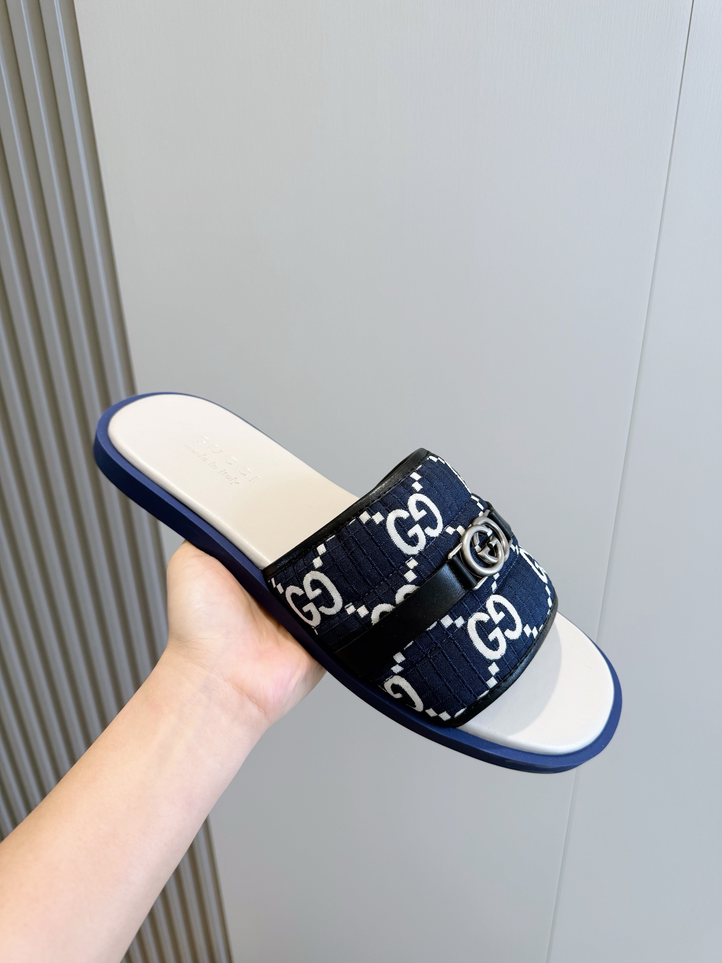 Cheap Gucci Slippers For Men in 236057, $55 USD- [IB236057] - Replica Gucci Slippers For Men