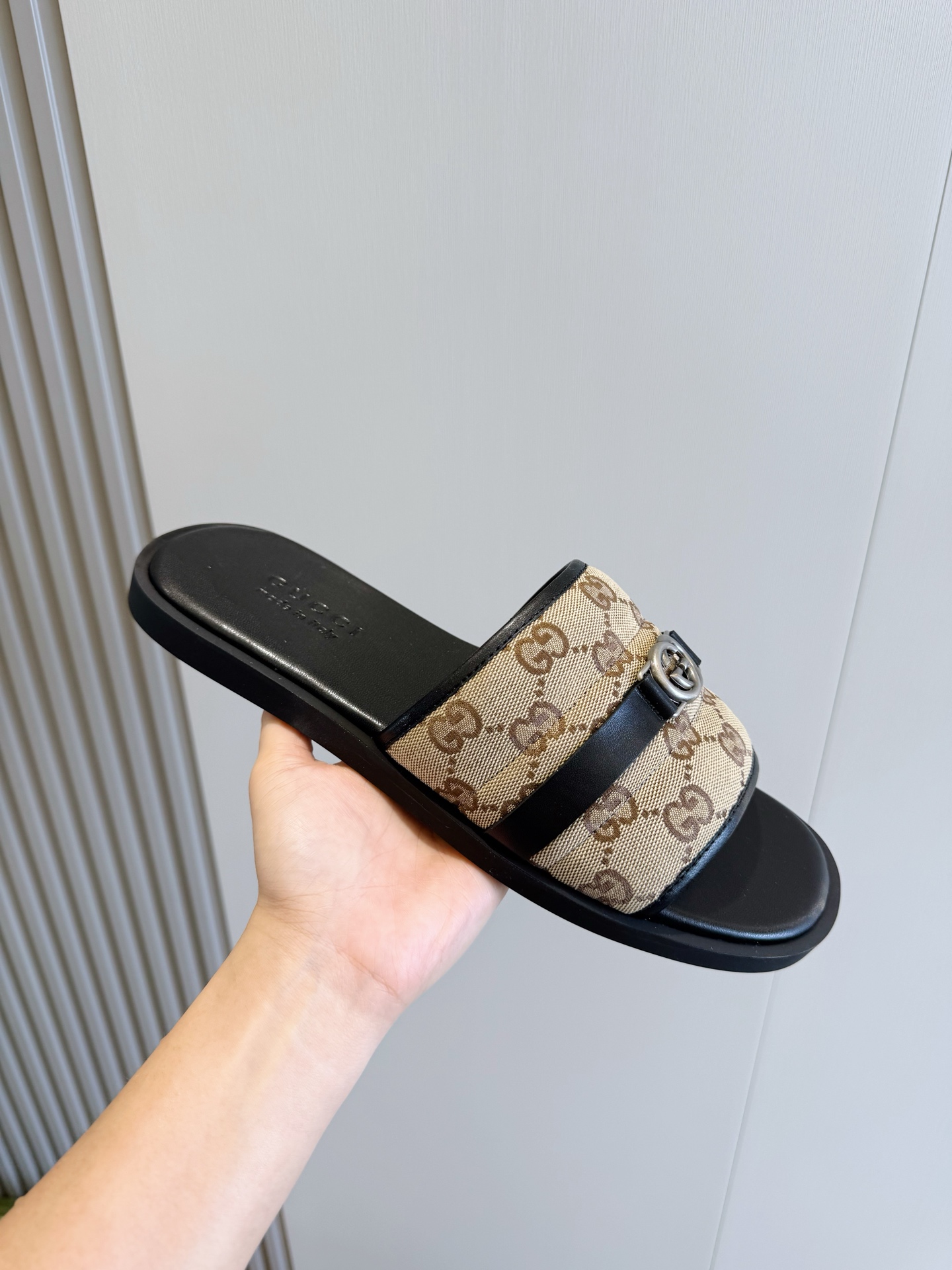 Cheap Gucci Slippers For Men in 236064, $55 USD- [IB236064] - Replica Gucci Slippers For Men