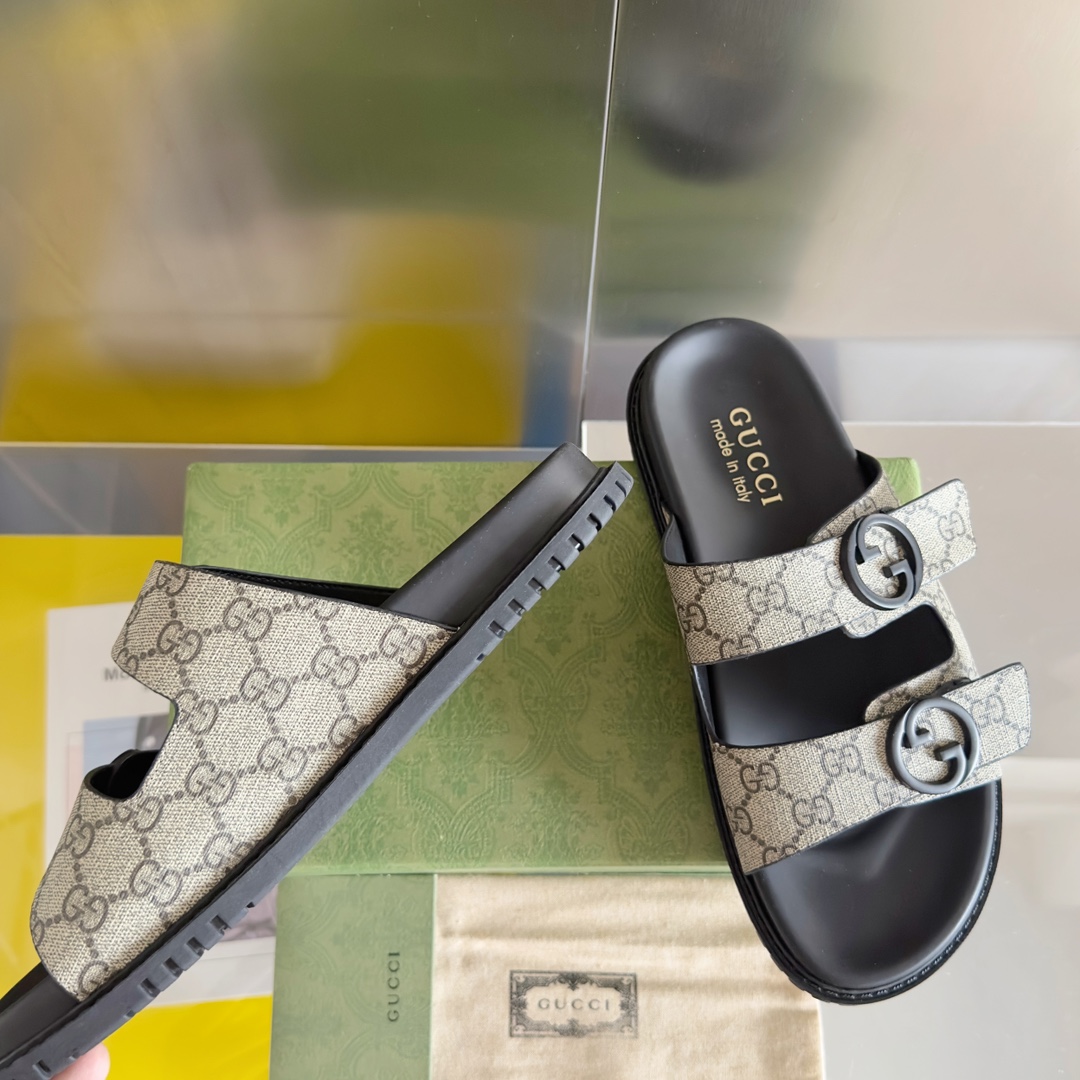 Cheap Gucci Slippers For Men in 236070, $60 USD- [IB236070] - Replica Gucci Slippers For Men