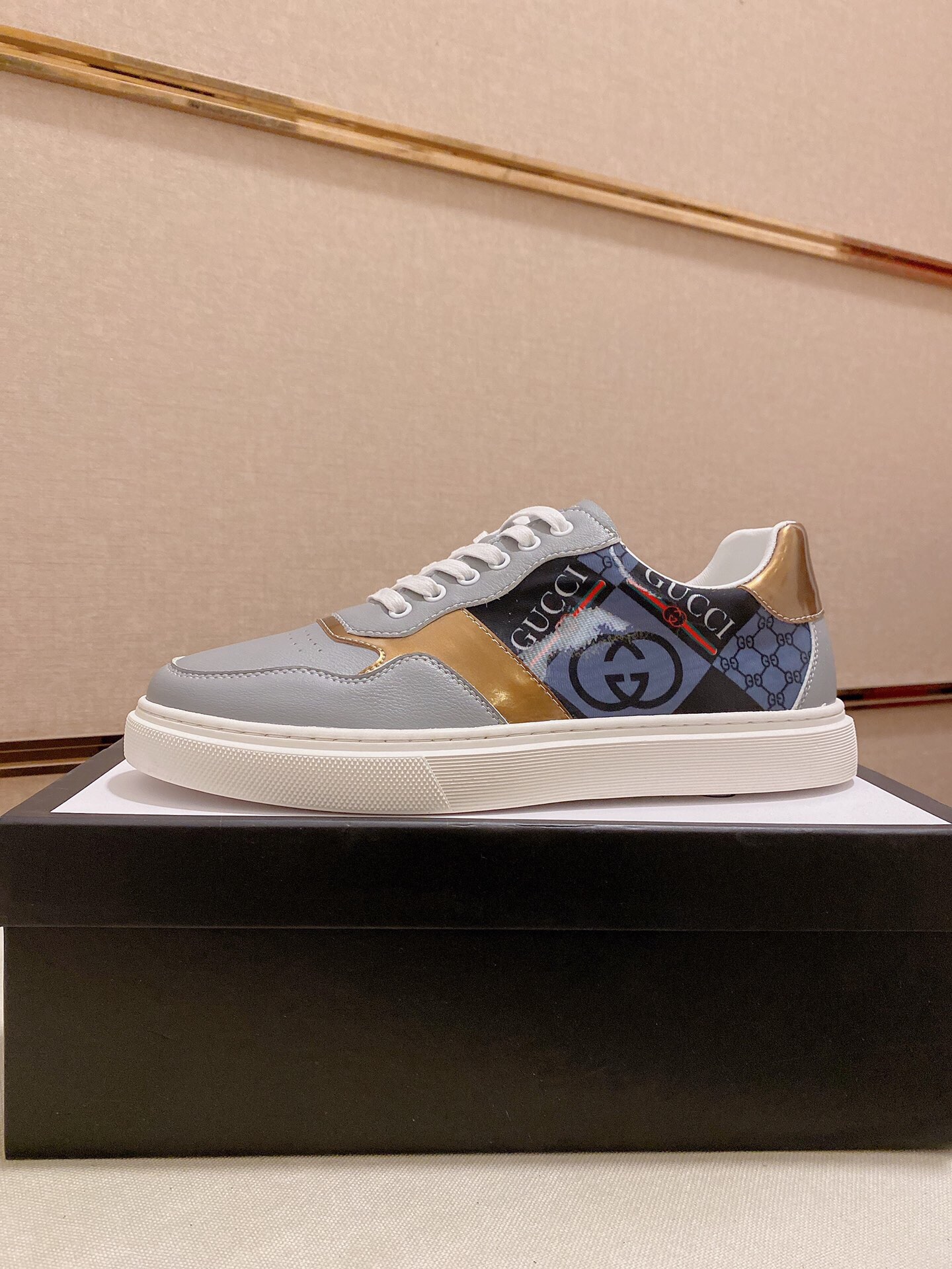 Cheap Gucci Casual Shoes For Men in 236114, $75 USD- [IB236114] - Replica Gucci Casual Shoes For Men