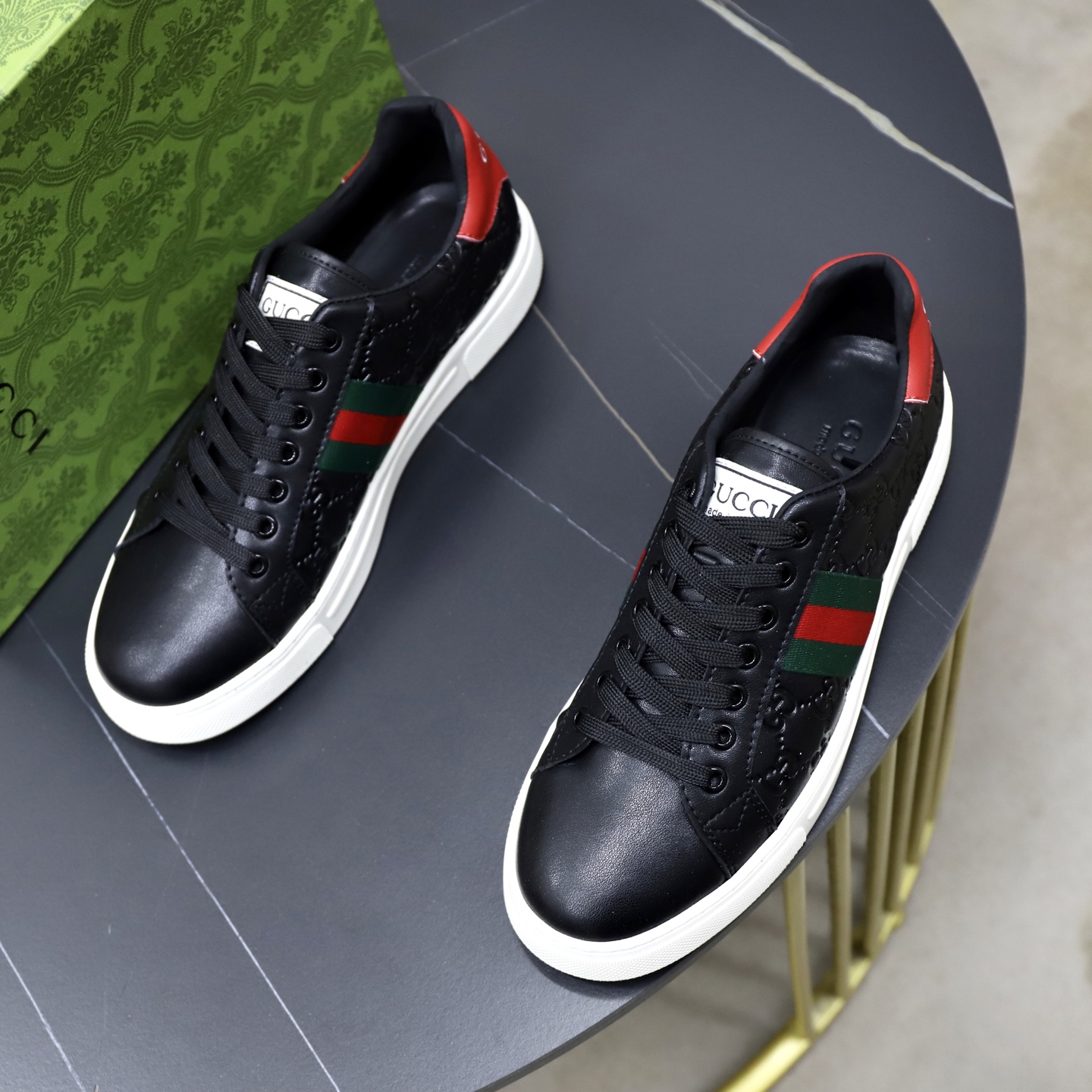 Cheap Gucci Casual Shoes For Men in 236128, $80 USD- [IB236128] - Replica Gucci Casual Shoes For Men