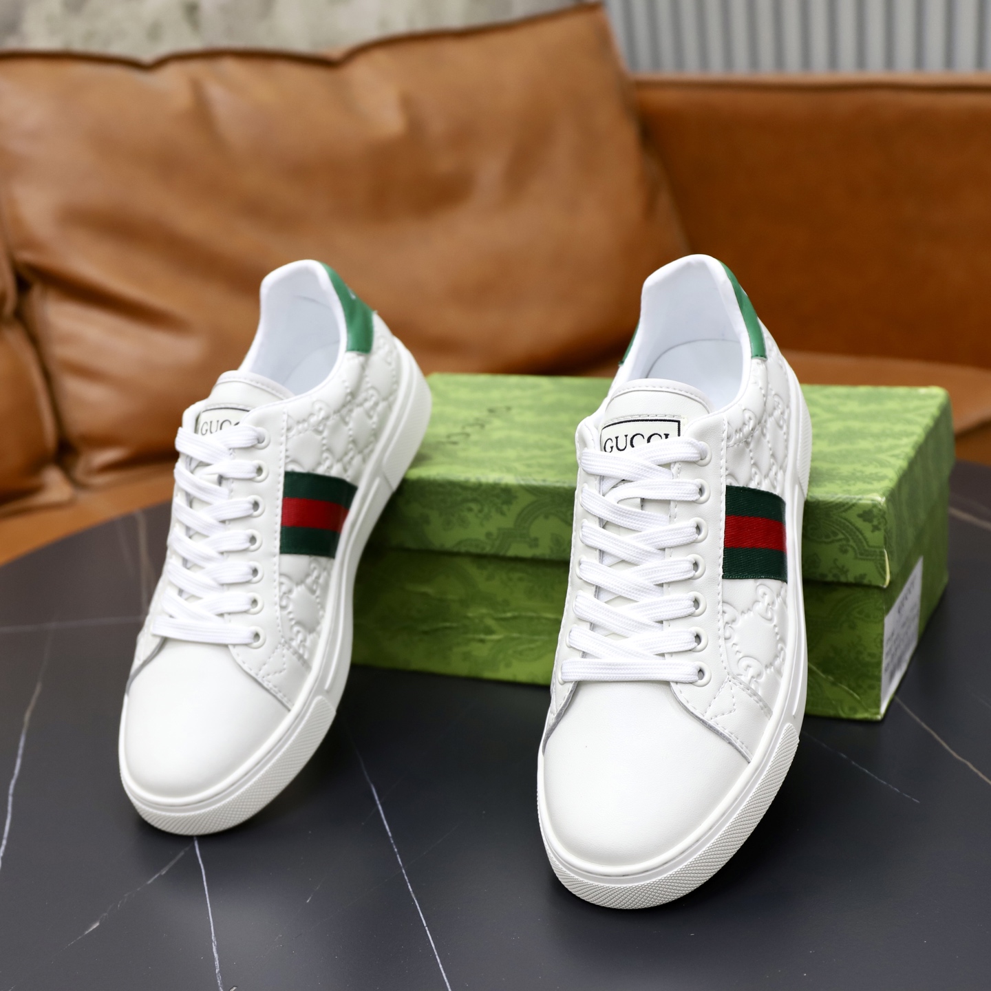 Cheap Gucci Casual Shoes For Men in 236129, $80 USD- [IB236129] - Replica Gucci Casual Shoes For Men