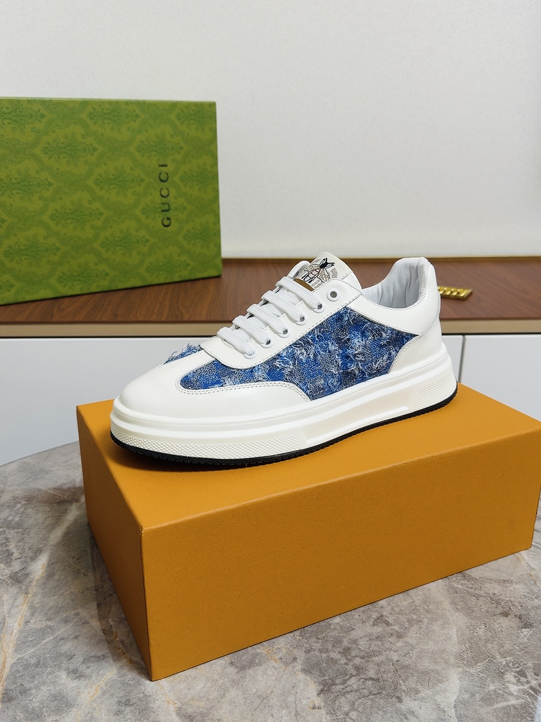 Cheap Gucci Casual Shoes For Men in 236140, $80 USD- [IB236140] - Replica Gucci Casual Shoes For Men