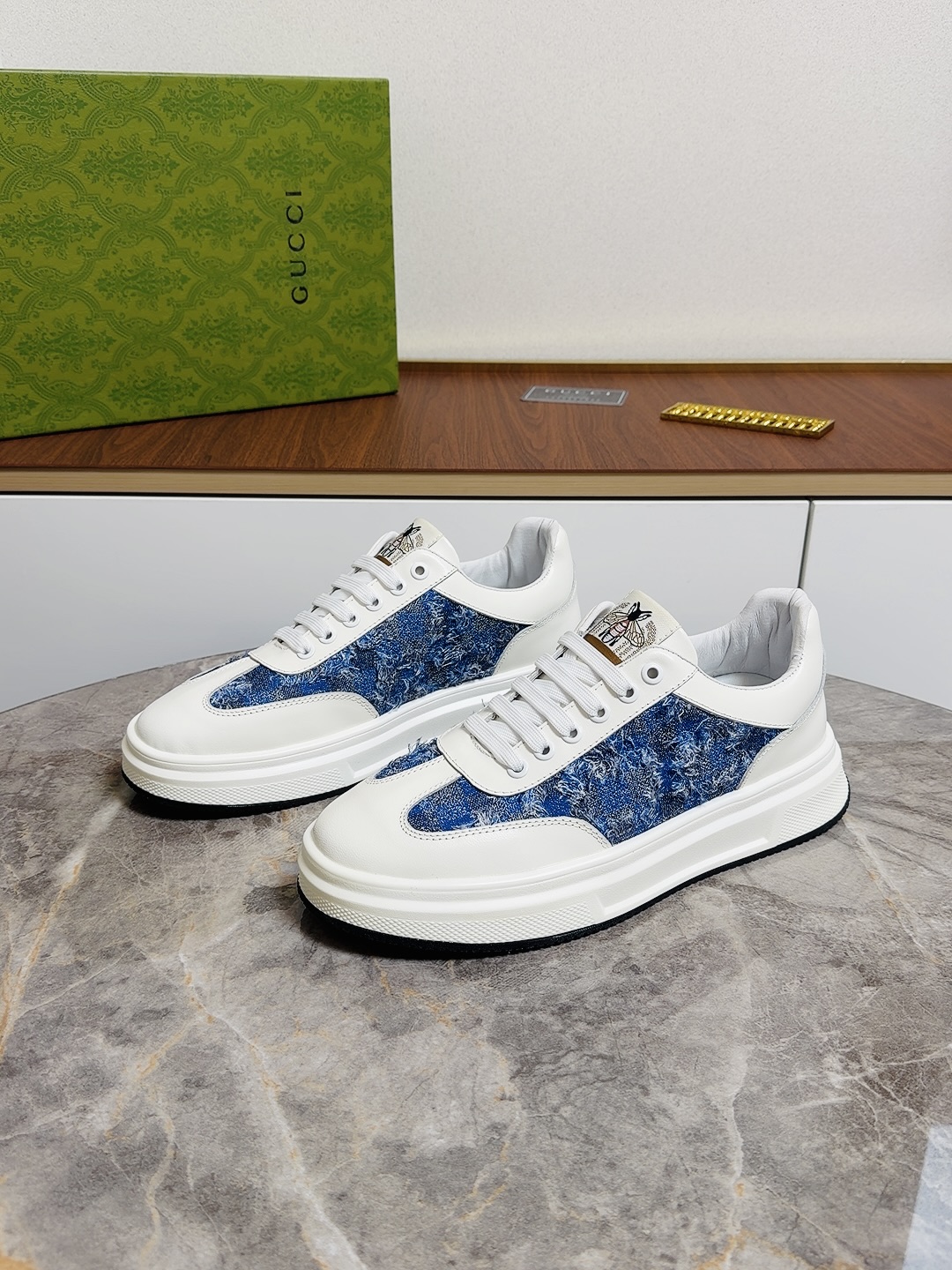 Cheap Gucci Casual Shoes For Men in 236140, $80 USD- [IB236140] - Replica Gucci Casual Shoes For Men