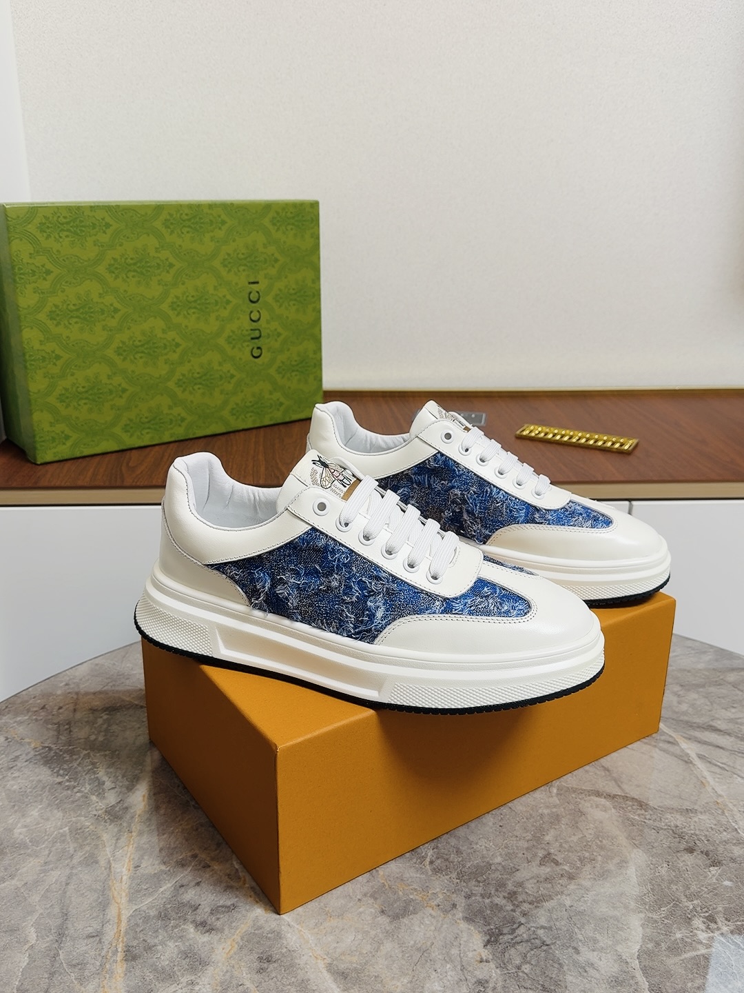 Cheap Gucci Casual Shoes For Men in 236140, $80 USD- [IB236140] - Replica Gucci Casual Shoes For Men