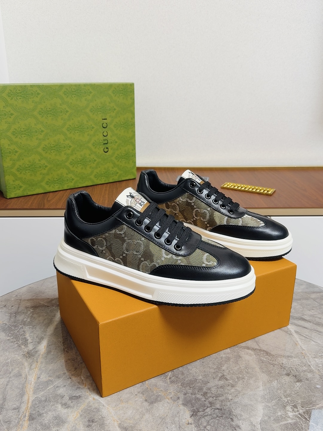 Cheap Gucci Casual Shoes For Men in 236141, $80 USD- [IB236141] - Replica Gucci Casual Shoes For Men