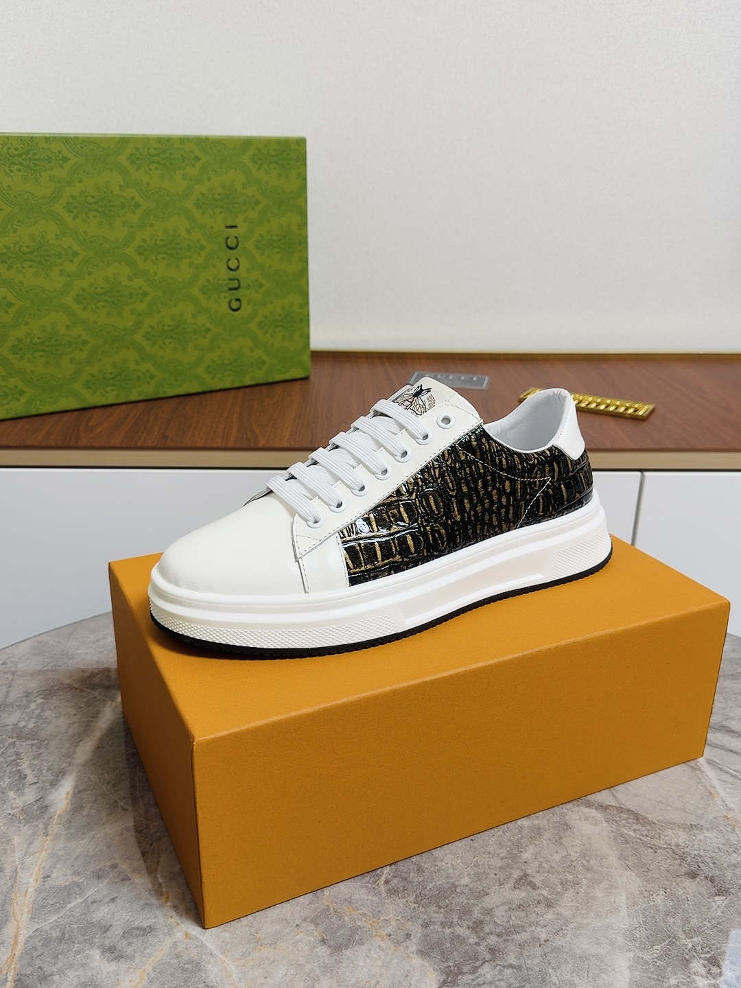 Cheap Gucci Casual Shoes For Men in 236142, $80 USD- [IB236142] - Replica Gucci Casual Shoes For Men
