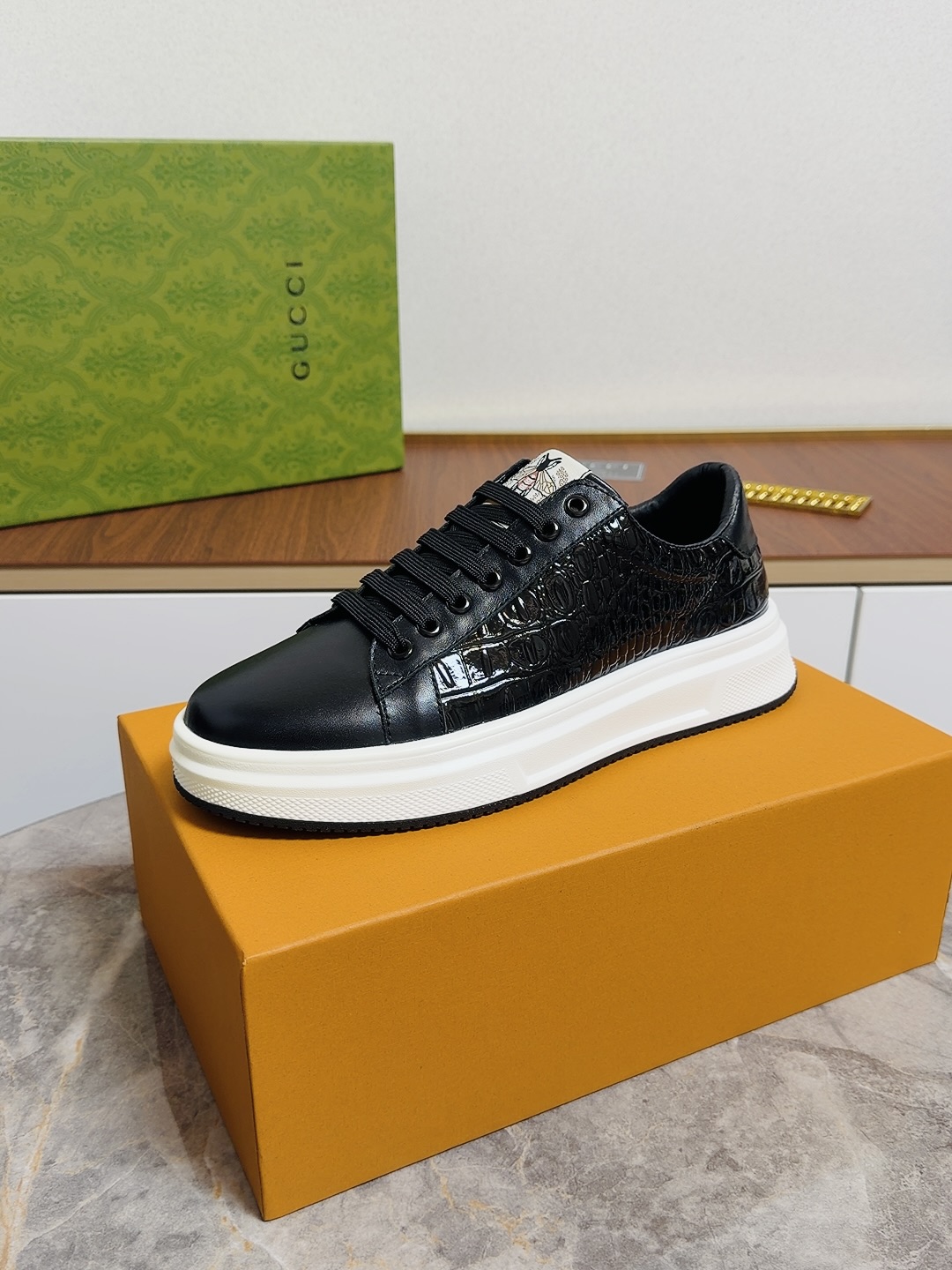 Cheap Gucci Casual Shoes For Men in 236143, $80 USD- [IB236143] - Replica Gucci Casual Shoes For Men