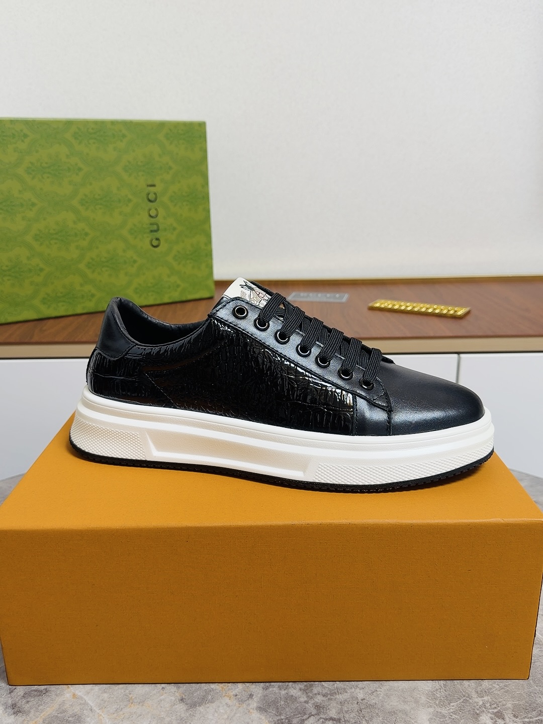 Cheap Gucci Casual Shoes For Men in 236143, $80 USD- [IB236143] - Replica Gucci Casual Shoes For Men